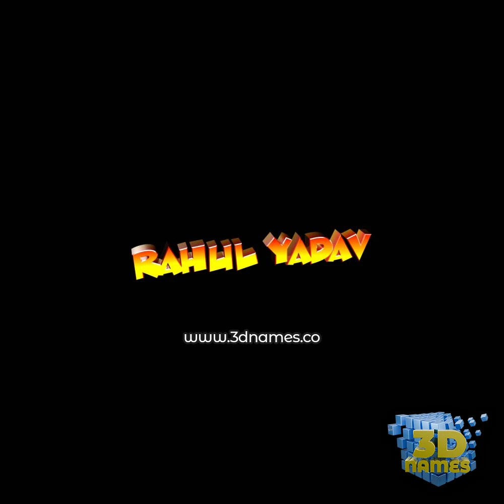 1000x1000 Preview Black Background name for rahul yadav