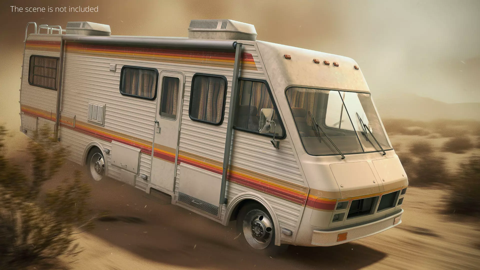 1920x1080 Breaking Bad RV Fleetwood Bounder 1986 Vintage Rigged 3D model rigged