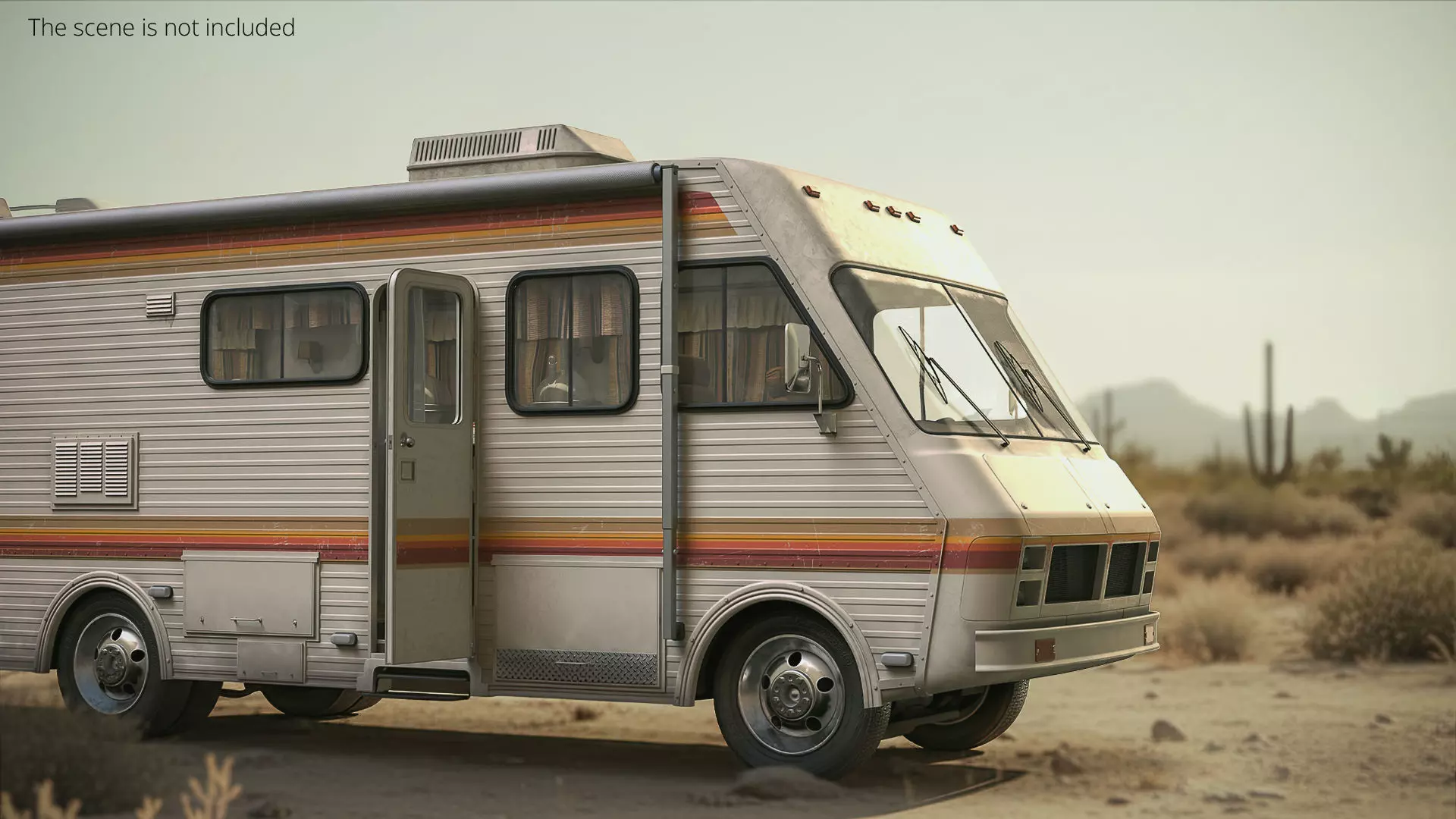 1920x1080 Breaking Bad RV Fleetwood Bounder 1986 Rigged for Maya 3D model rigged