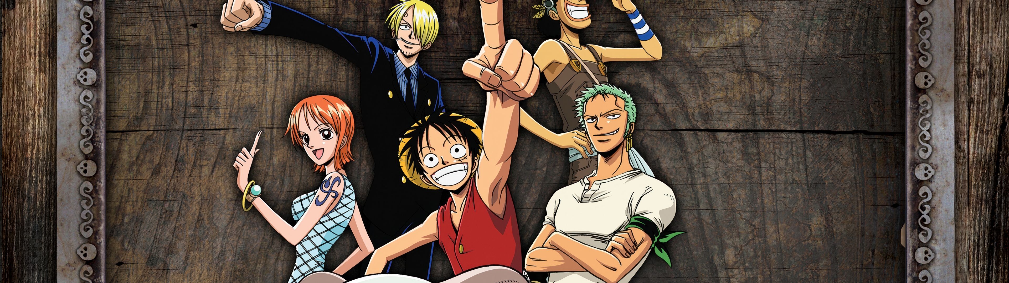 3840x1080 One Piece Wallpaper 4K, Team, Monkey D. Luffy