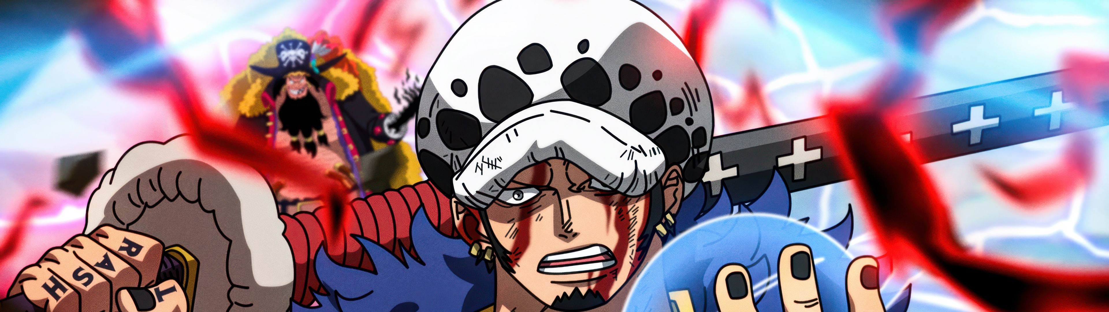 3840x1080 Trafalgar Law Wallpaper 4K, 5K, Artwork, One Piece