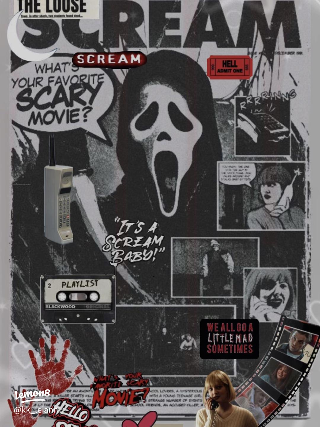 1080x1440 Ghostface Wallpaper: Cute, Pink, Aesthetic Scream Phone Background