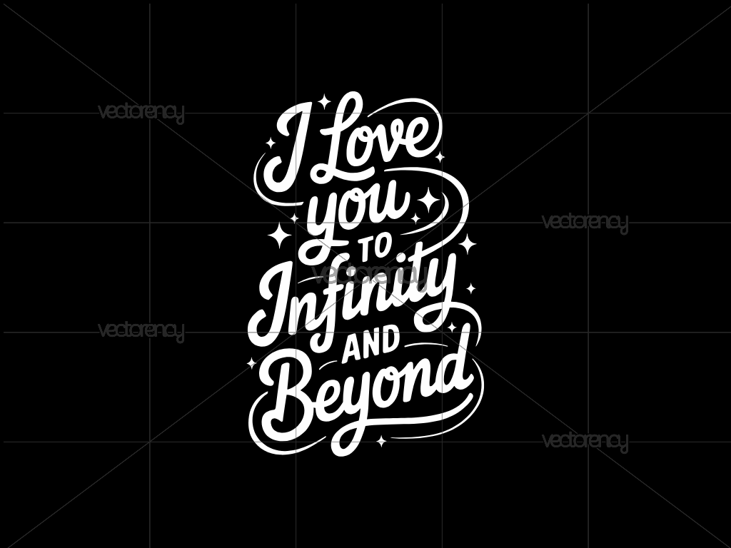 1024x768 I Love You To Infinity And Beyond SVG File Design