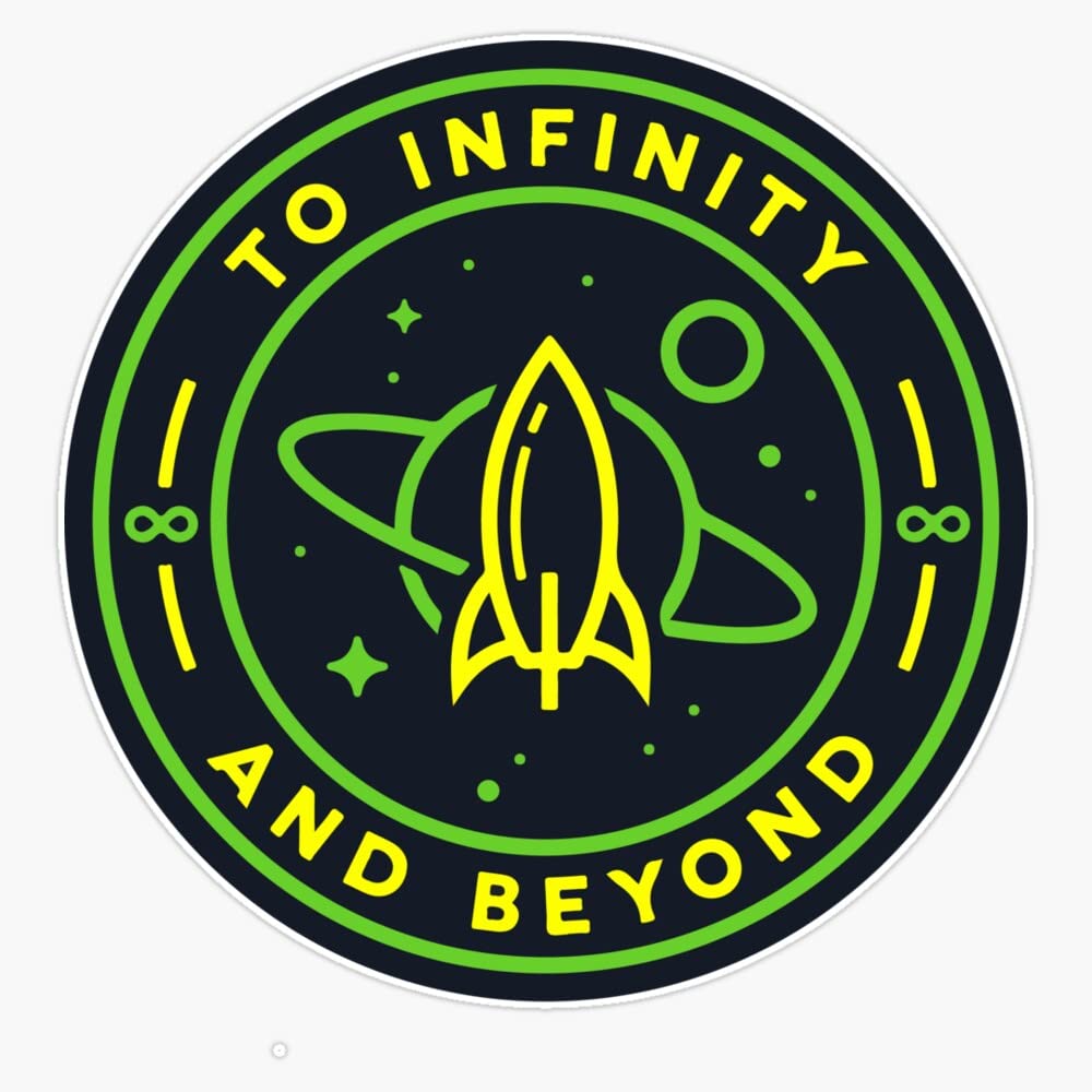 1000x1000 Amazon.com Infinity And Beyond Vinyl Window Bumper Sticker Decal 5