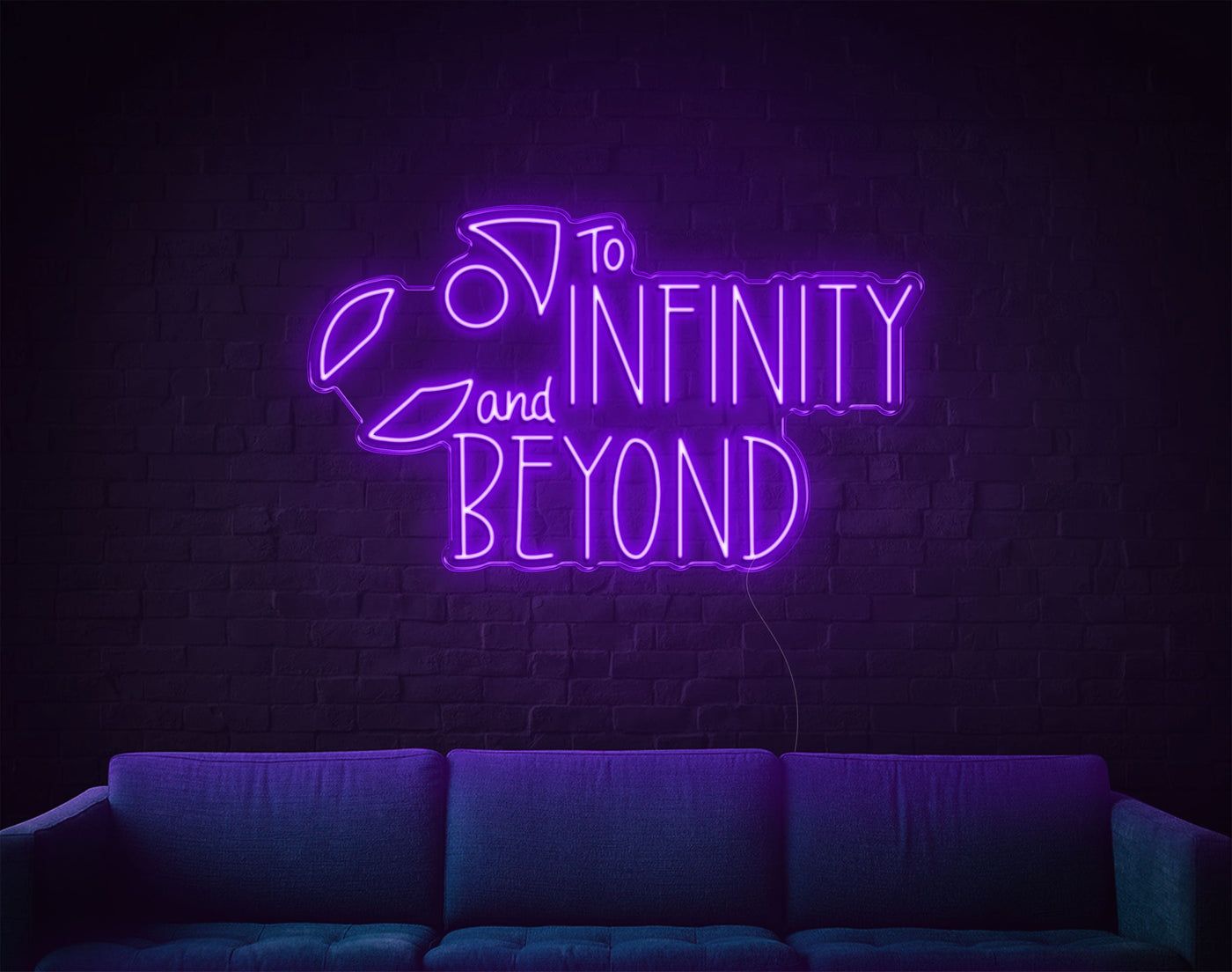 1400x1104 To Infinity And Beyond V2 LED Neon Sign