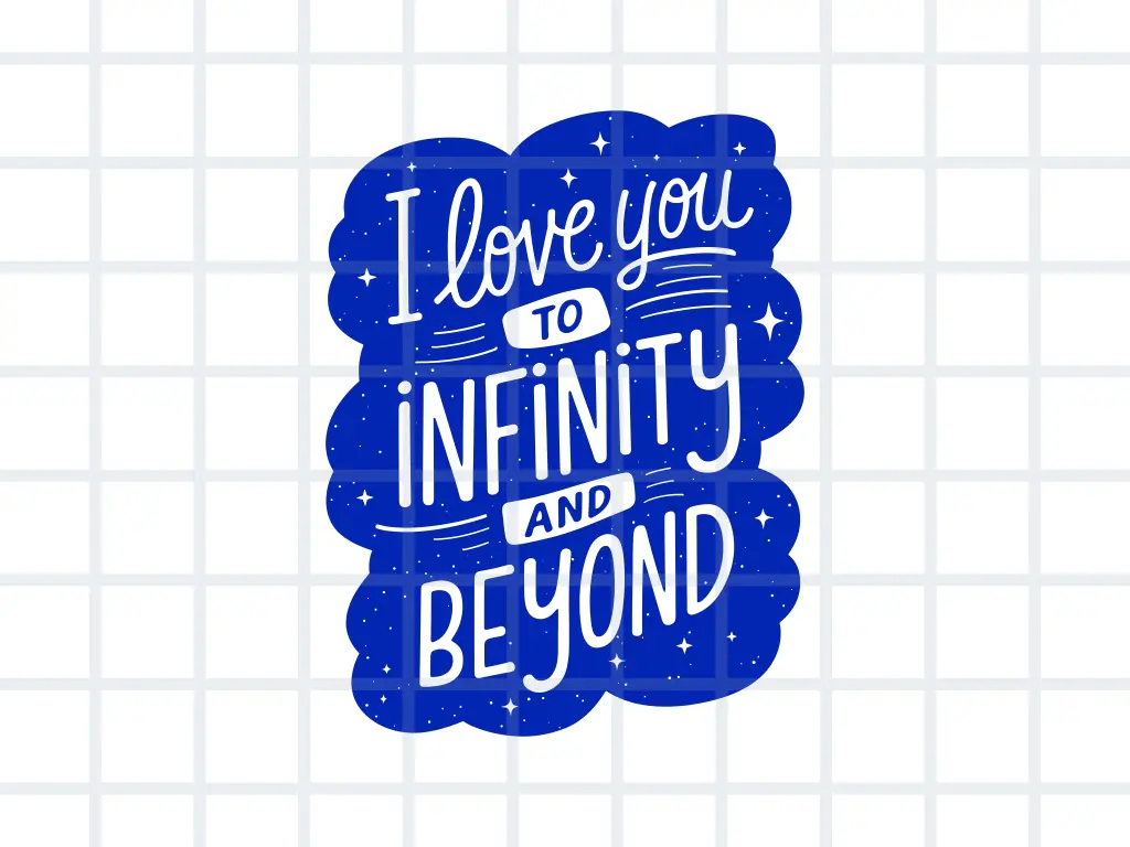 1024x768 I Love You to Infinity and Beyond SVG