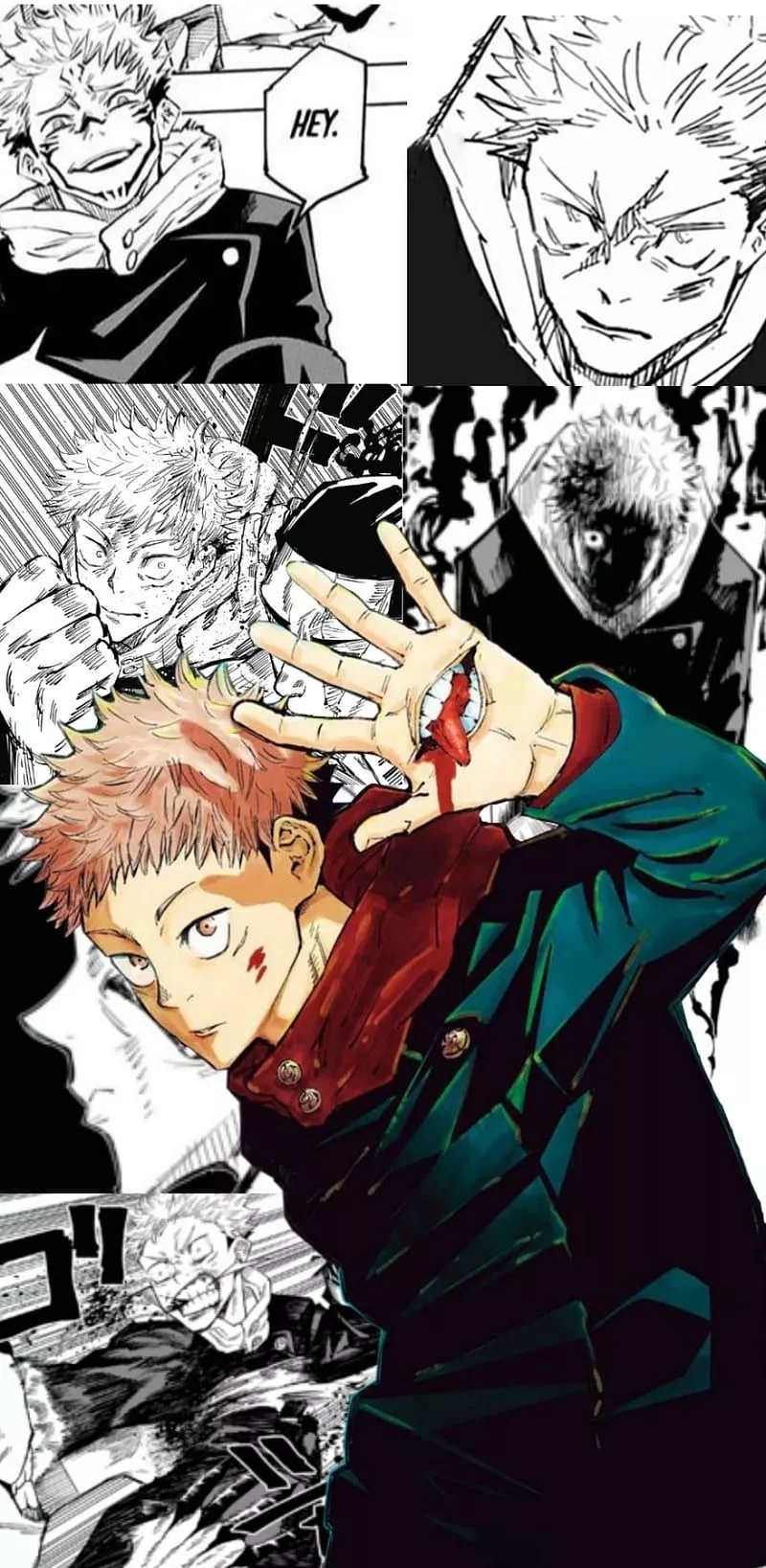 800x1637 Yuji Itadori Manga Wallpaper