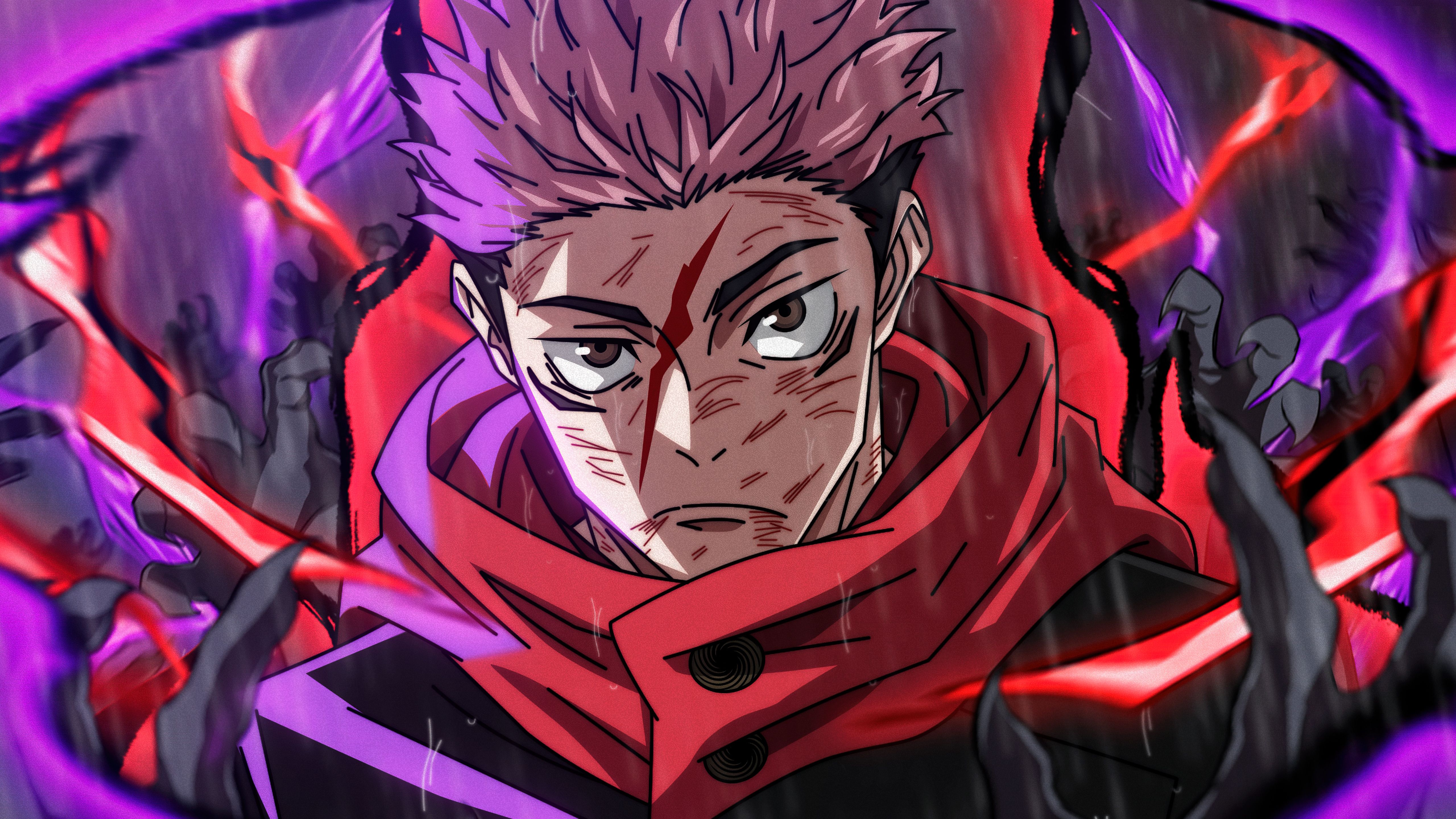5120x2880 Yuji Itadori Wallpaper 4K, Fan Art, Jujutsu Kaisen, 5K