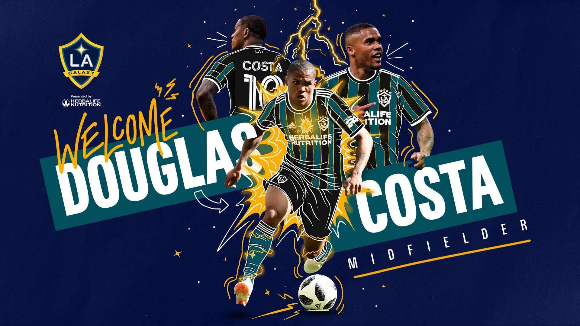 1920x1080 LA Galaxy Acquire Brazilian National Team Midfielder Douglas Costa as Designated Player