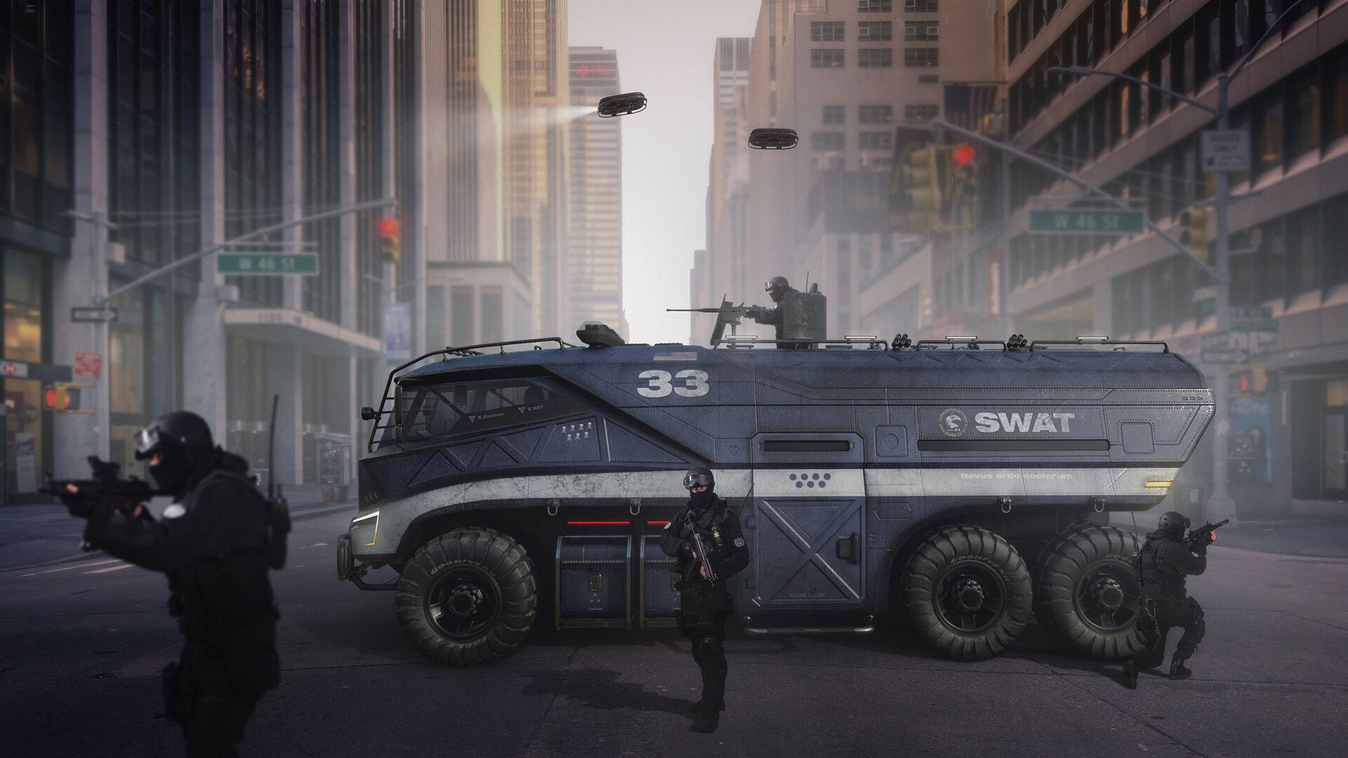 1920x1080 SWAT truck concept