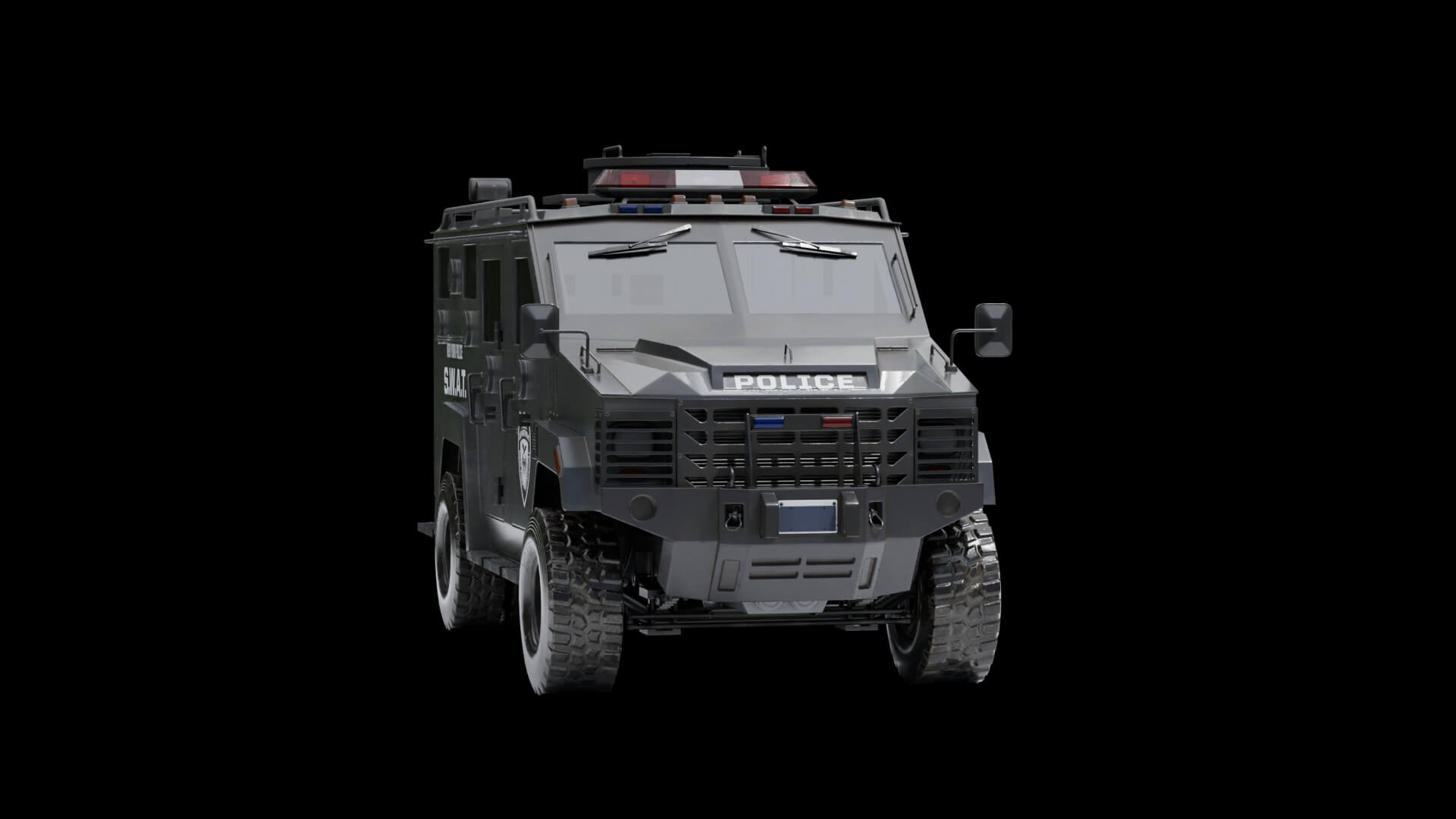 1920x1080 3D Model SWAT Truck