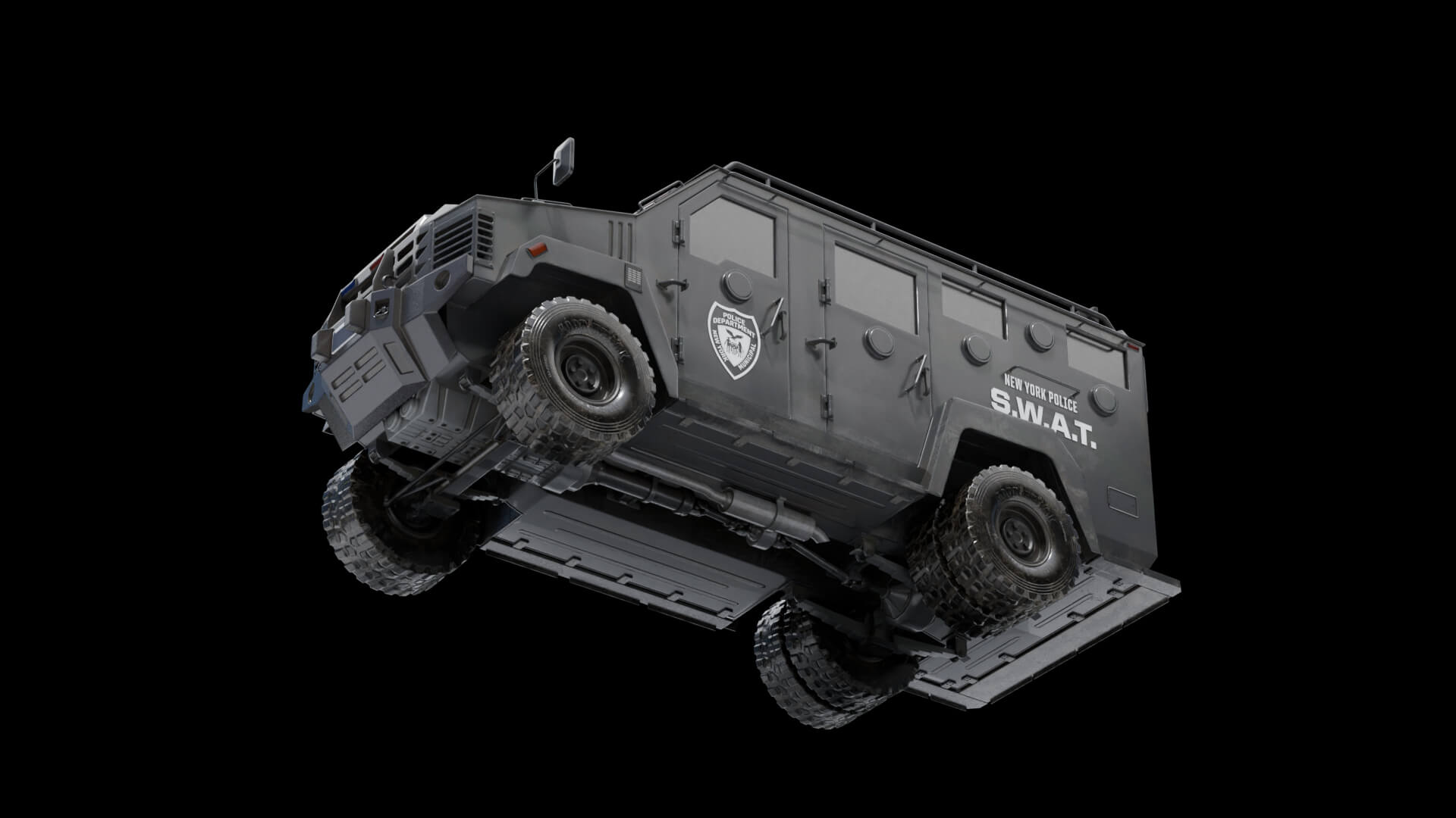 1920x1080 3D Model SWAT Truck