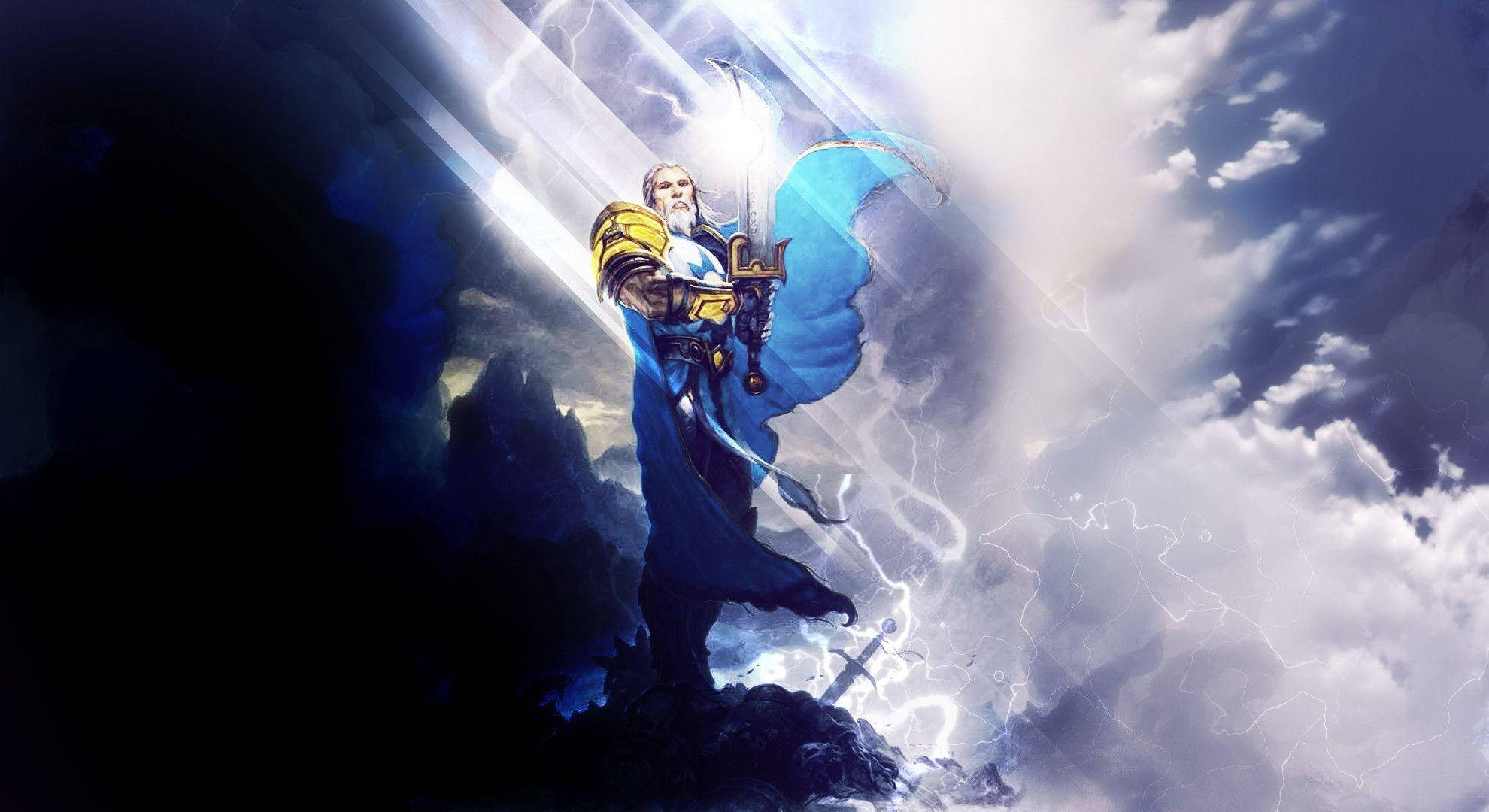 1980x1080 Download Uther Lightbringer Hearthstone Wallpaper