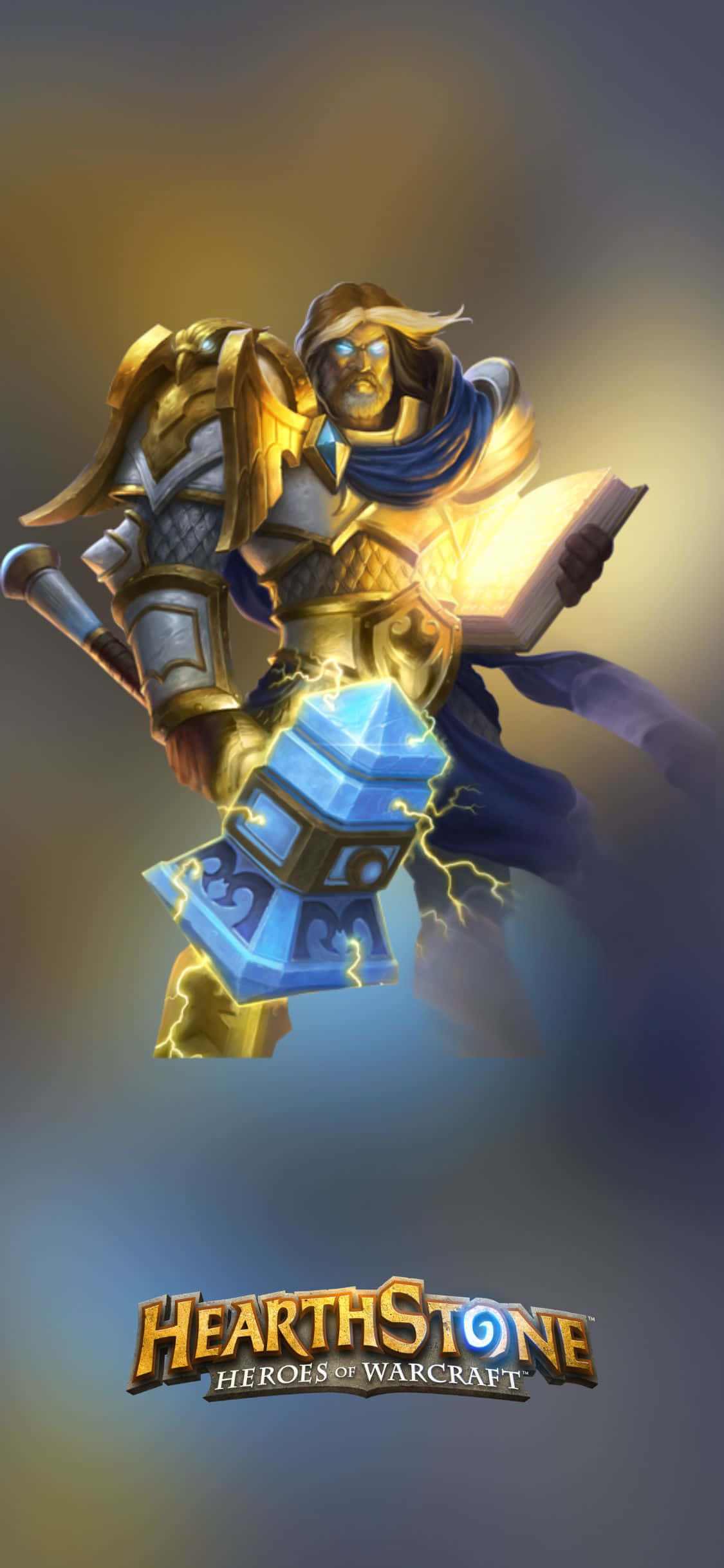 1125x2436 Download Uther Lightbringer Hearthstone Artwork Wallpaper
