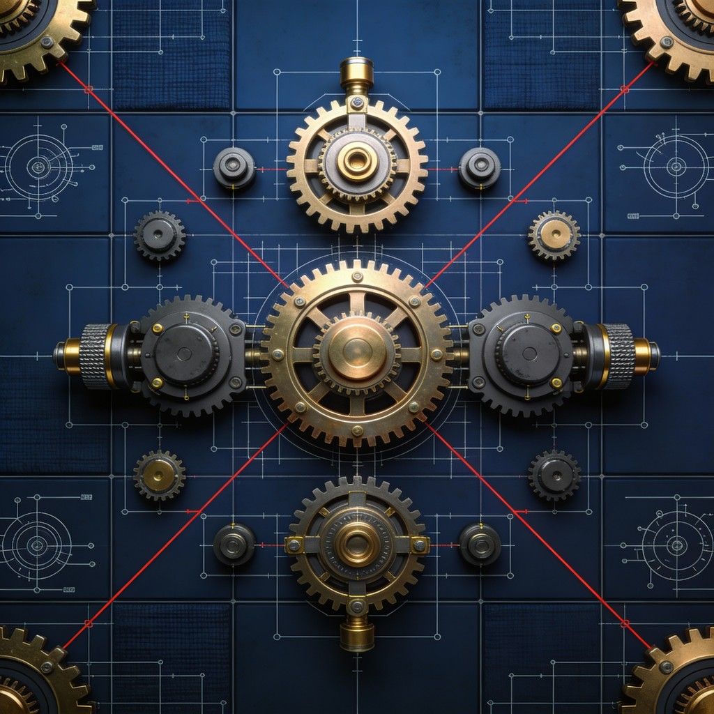 1024x1024 Download Mechanical Authority Design Image, Gears, Brass
