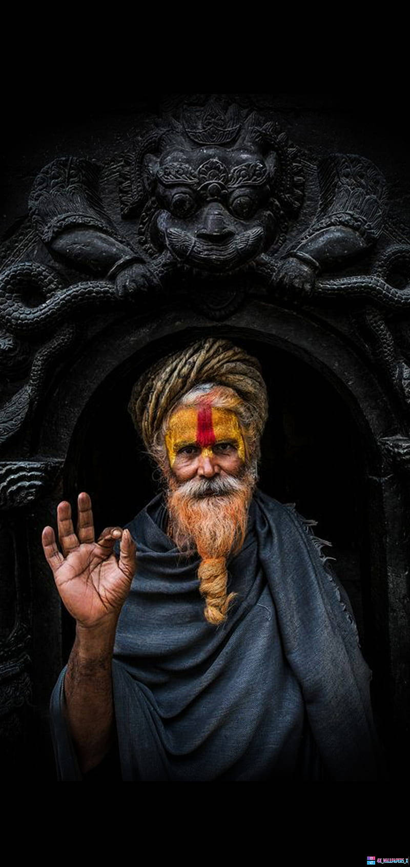 800x1689 Download Entrance to Charnel Grounds Aghori Wallpaper