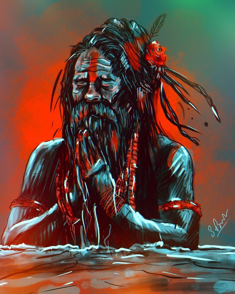 800x1000 mahakumbh2025 #indian #hindu #digitalart