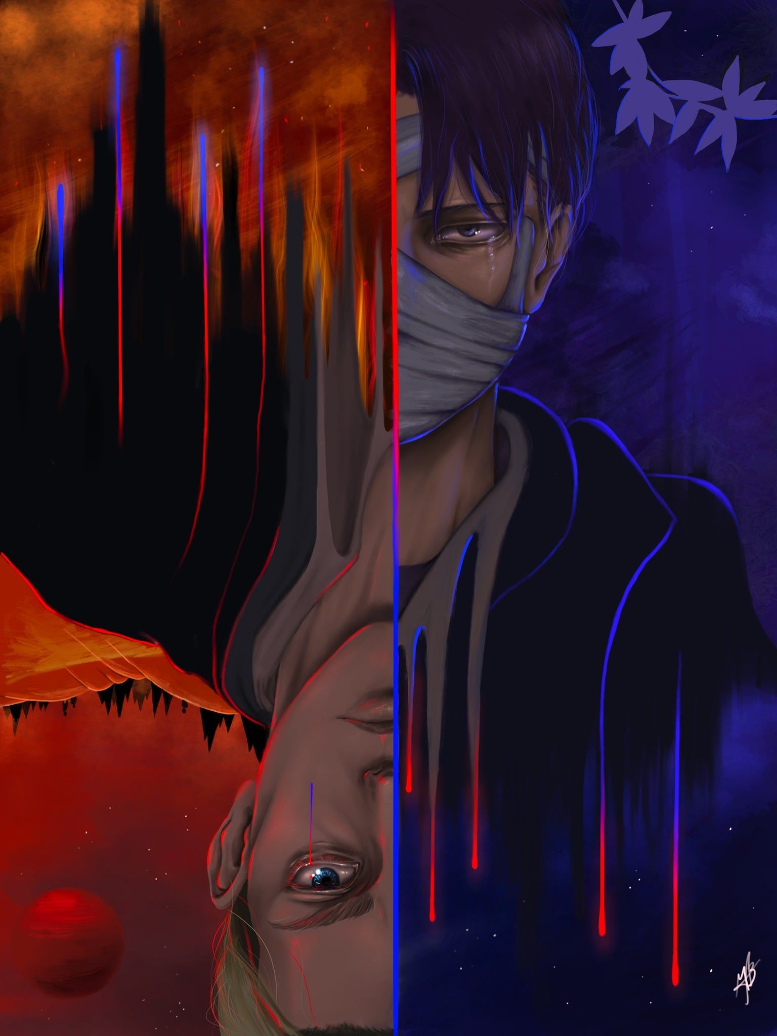 1536x2048 My Levi and Erwin (sad) drawing