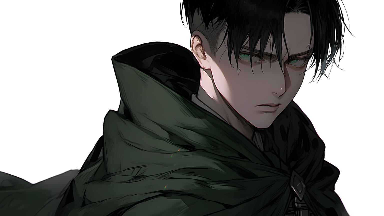 1536x864 Attack on Titan Levi White Desktop Wallpaper Wallpaper 4K