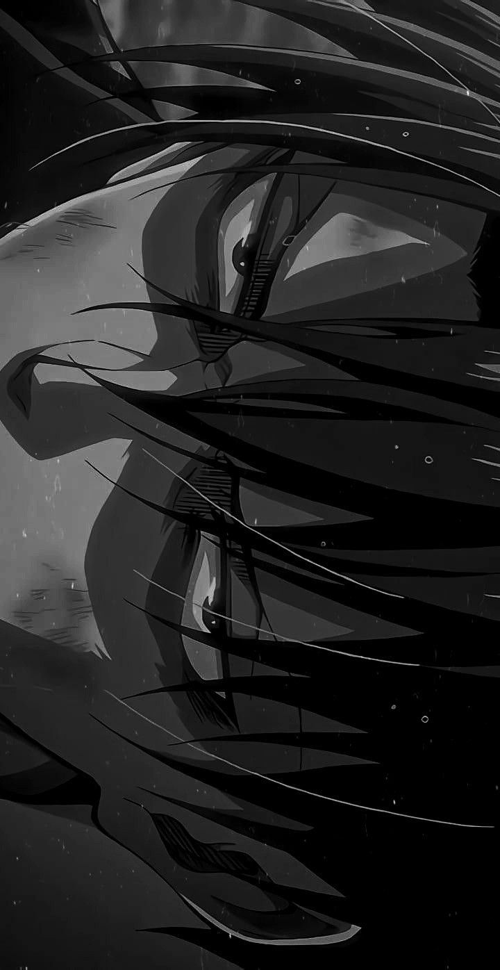 720x1396 Levi ackerman eyes wallpaper. Levi black and white wallpaper, Animes wallpaper, Anime art