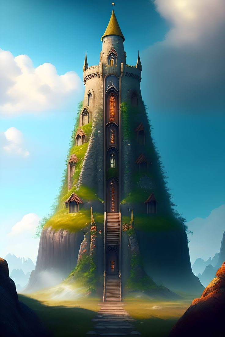 736x1104 Download Free Mobile Phone Wallpaper Wizard's Tower