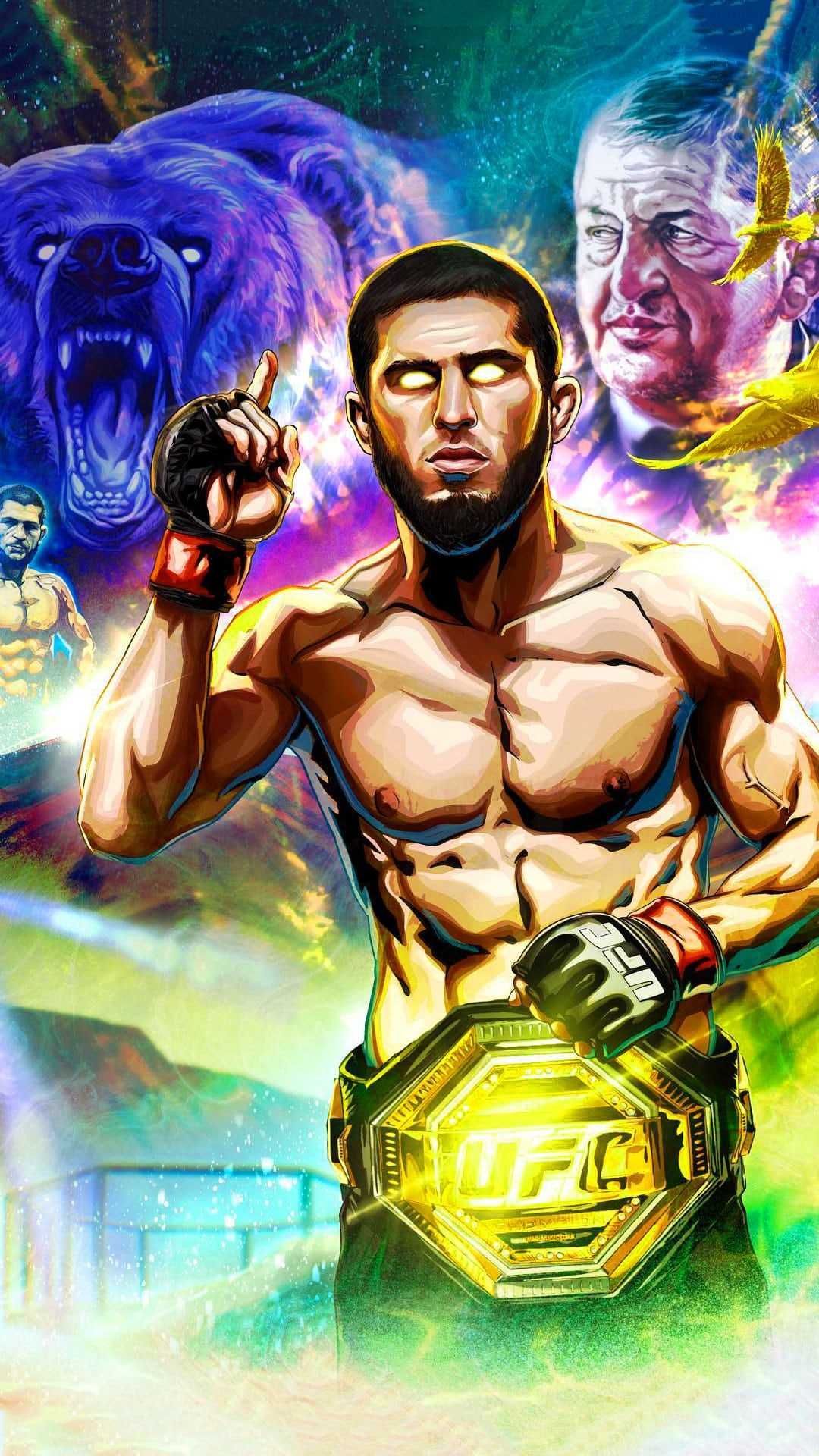 1080x1920 Makhachev Wallpaper