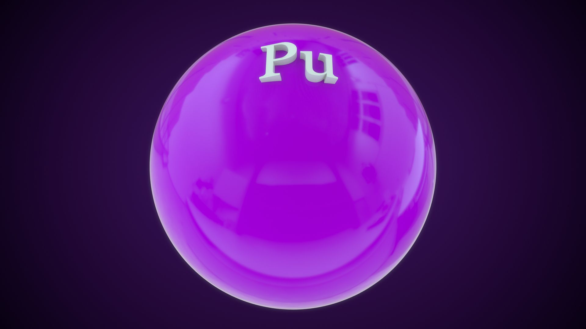 1920x1080 Plutonium Chemical Element 3D Model