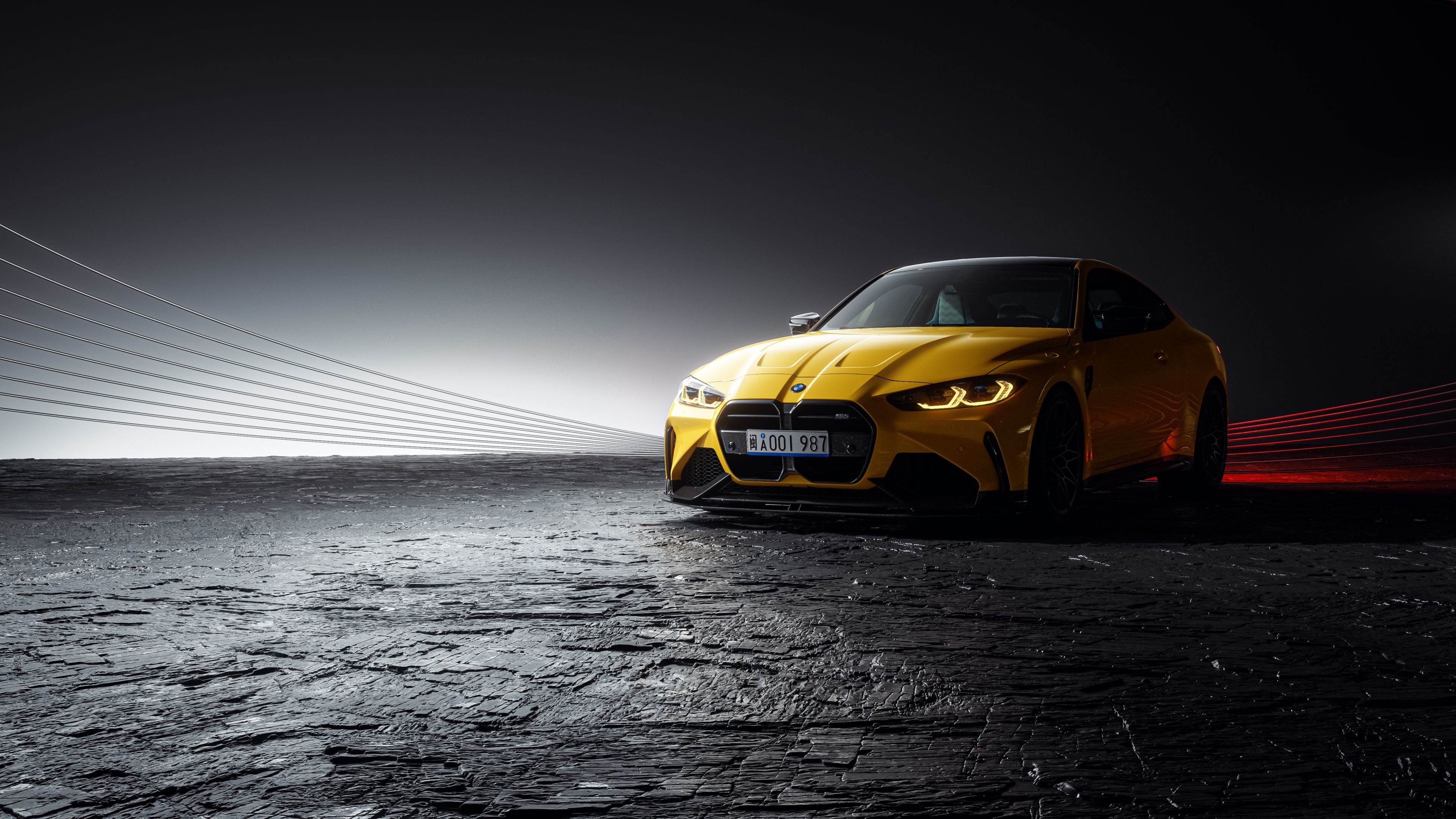 3840x2160 BMW M4 Competition Wallpaper 4K, Dark background, 5K