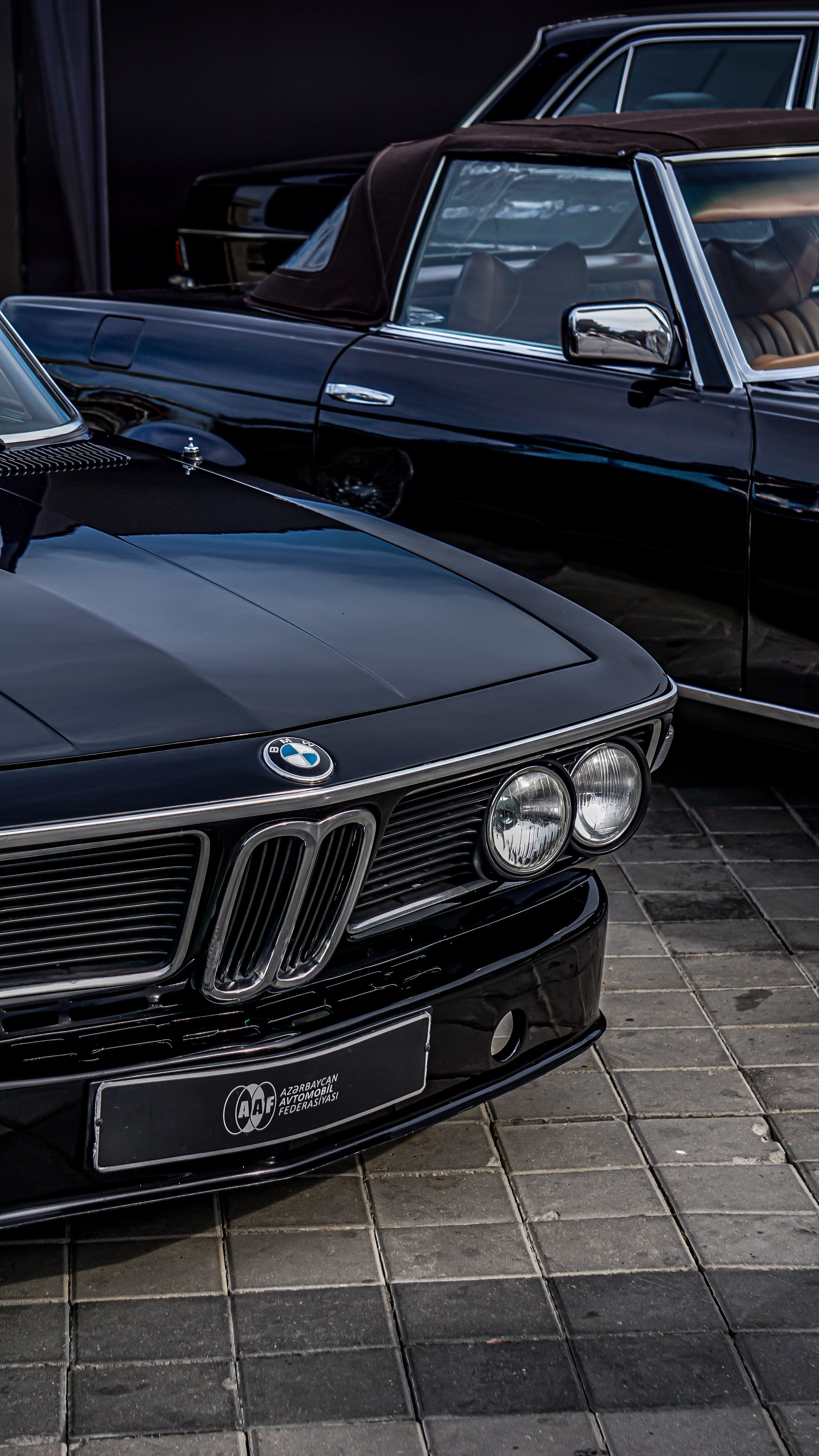 3376x6000 Classic BMW Coupe on Display Outdoors · Free