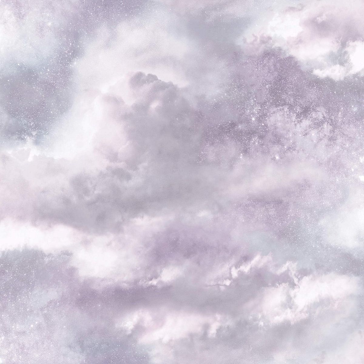 1200x1200 Arthouse Diamond Galaxy Lilac Glitter Wallpaper 260008
