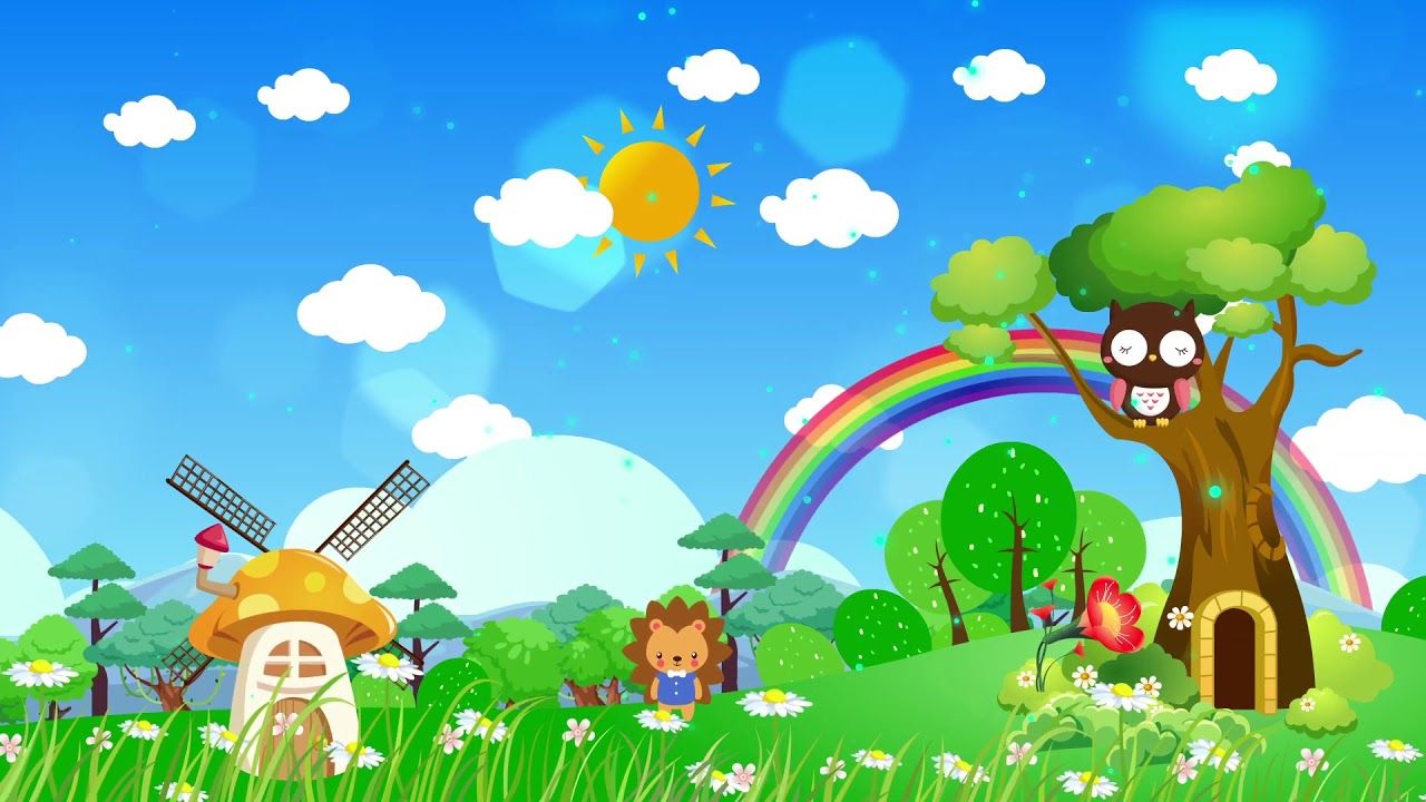 1280x720 Happy cartoon stage background