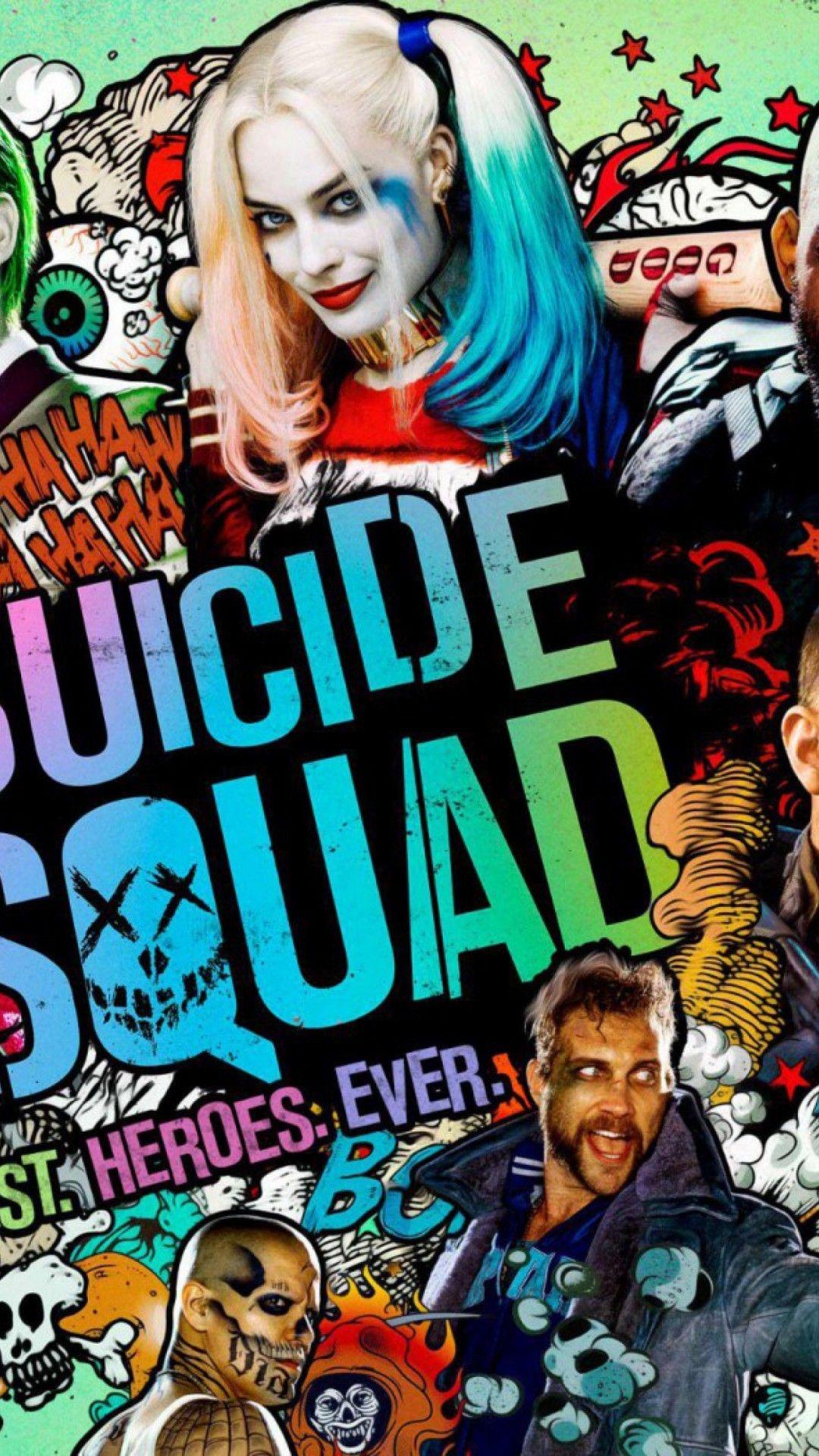 1080x1920 Cool Suicide Squad Wallpaper