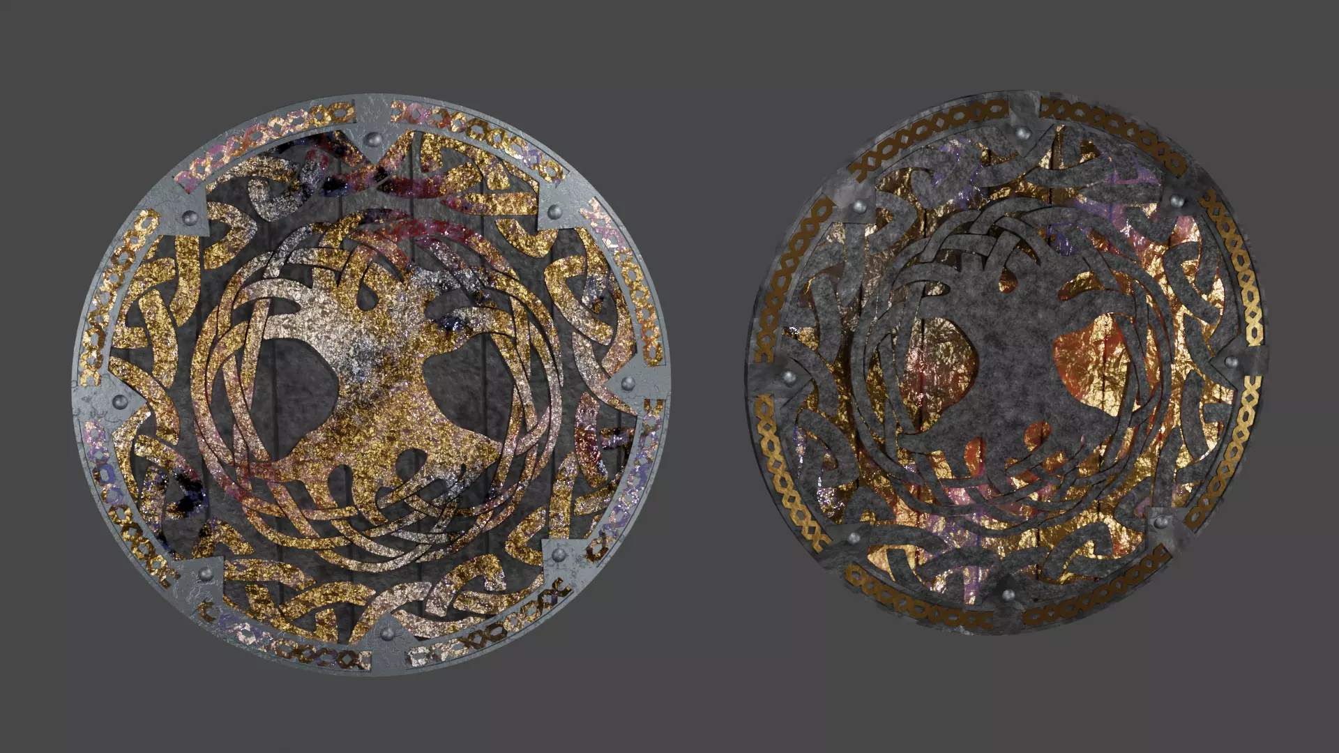1920x1080 Viking Shield 3D model