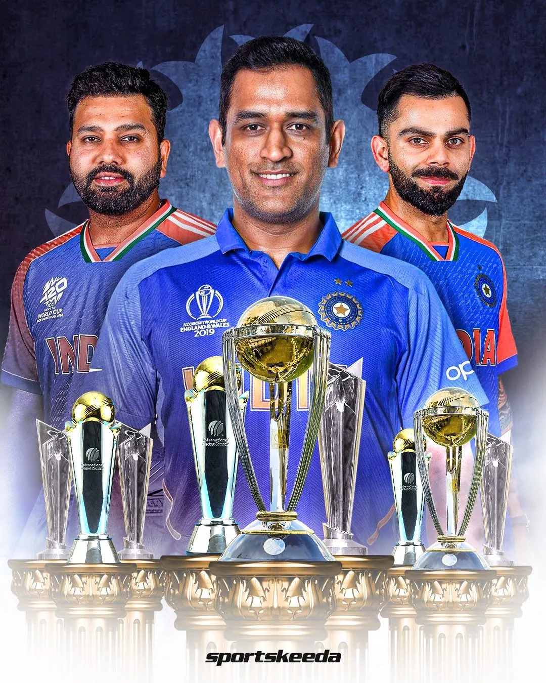 1080x1350 Rohit Virat Dhoni Wallpaper