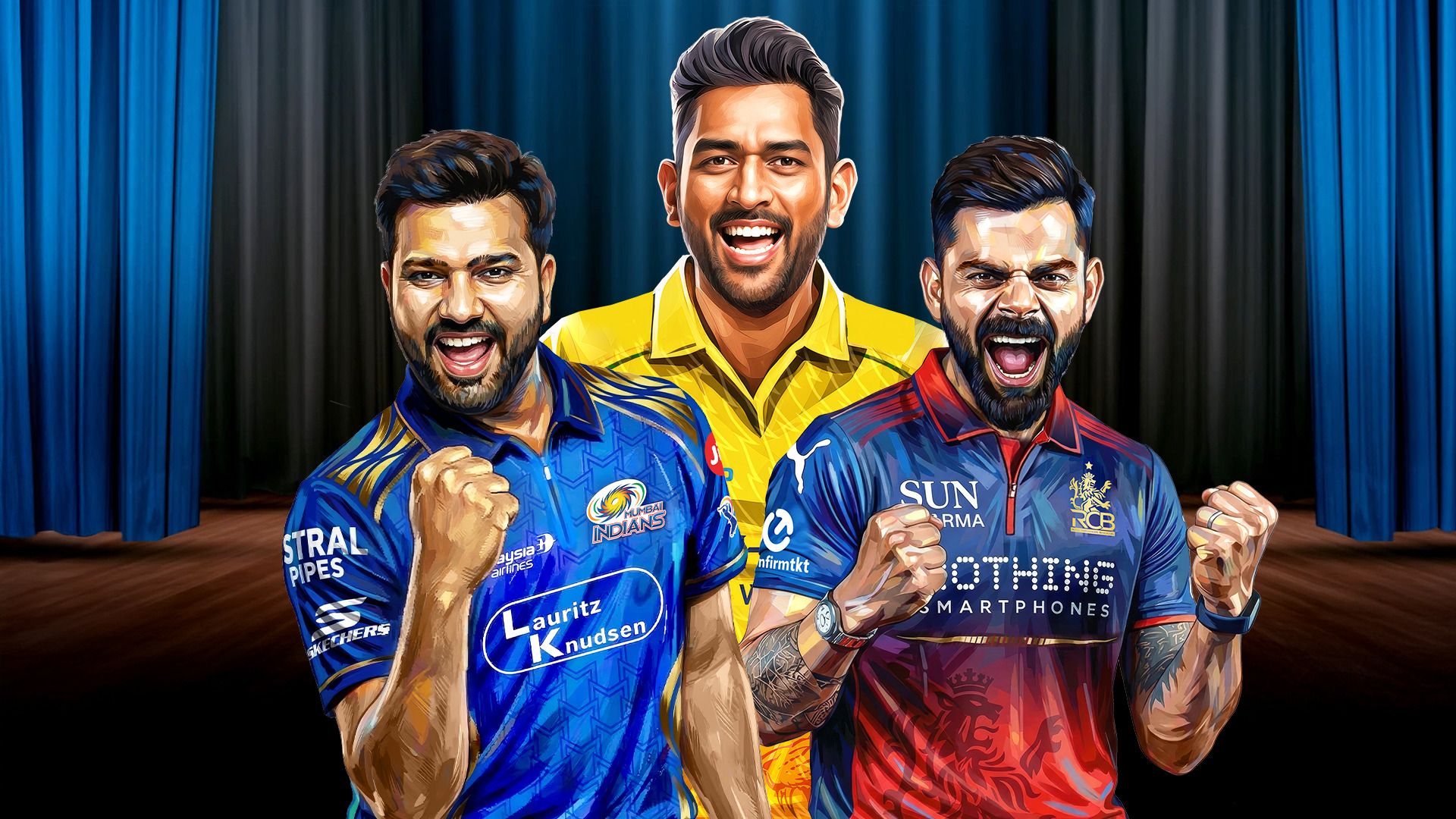 1920x1080 Dhoni, Rohit & Kohli Ready to Roar Again