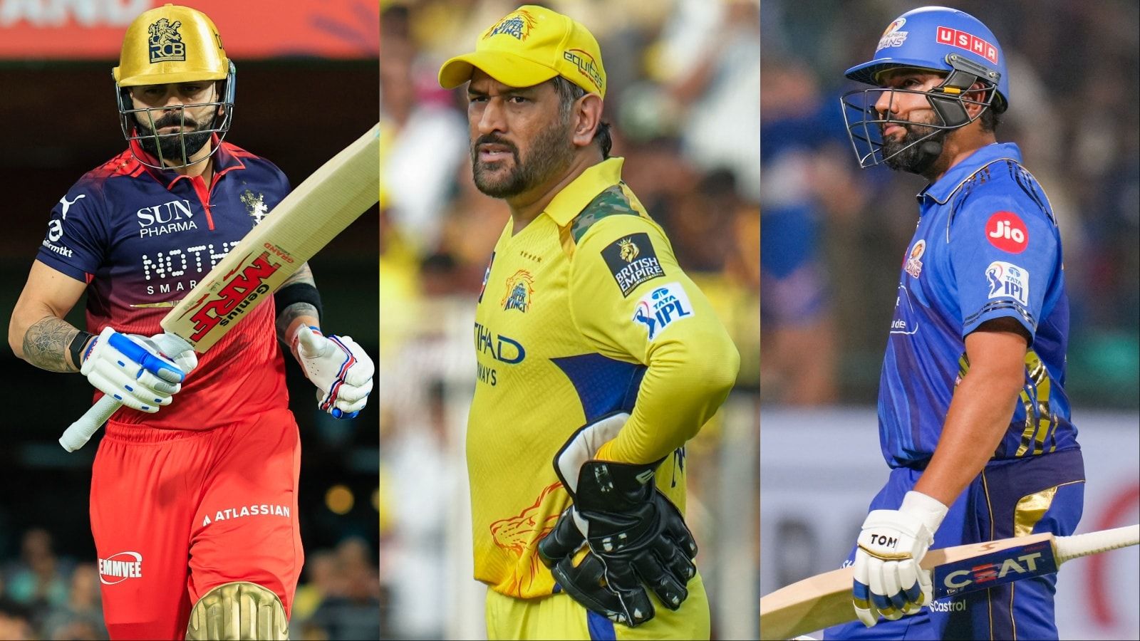 1600x900 Rohit Sharma And Virat Kohli Equal MS Dhoni's Record Of Playing Most IPL Matches