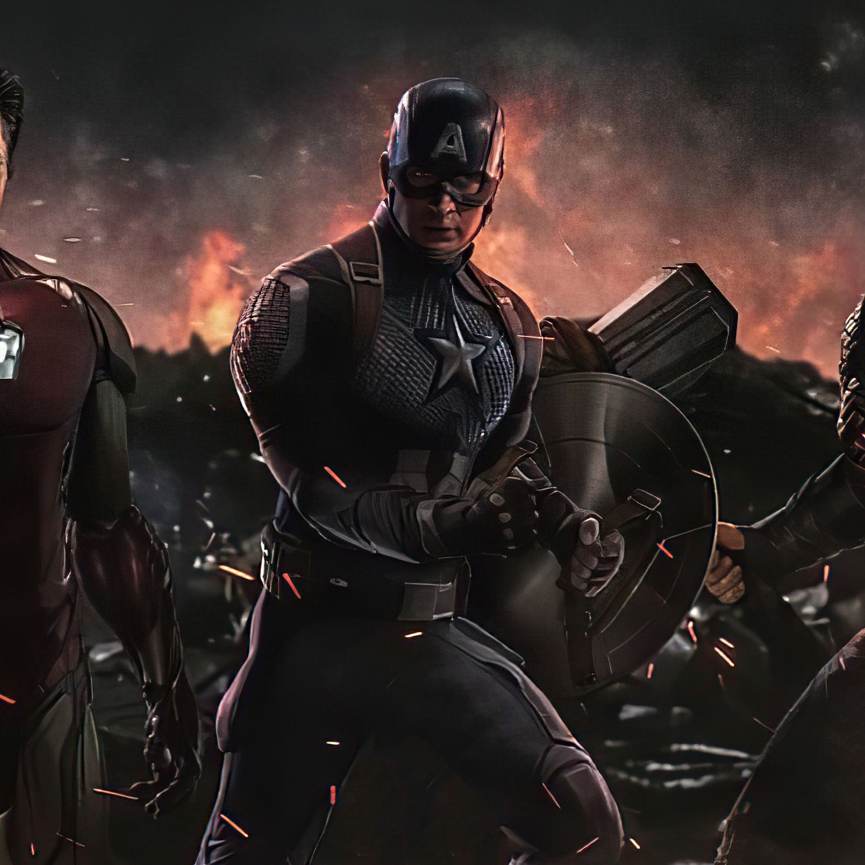 2932x2932 Iron Man Captain America Thor In Avengers Endgame iPad Pro Retina Display , HD 4k Wallpaper, Image, Background, Photos and Picture