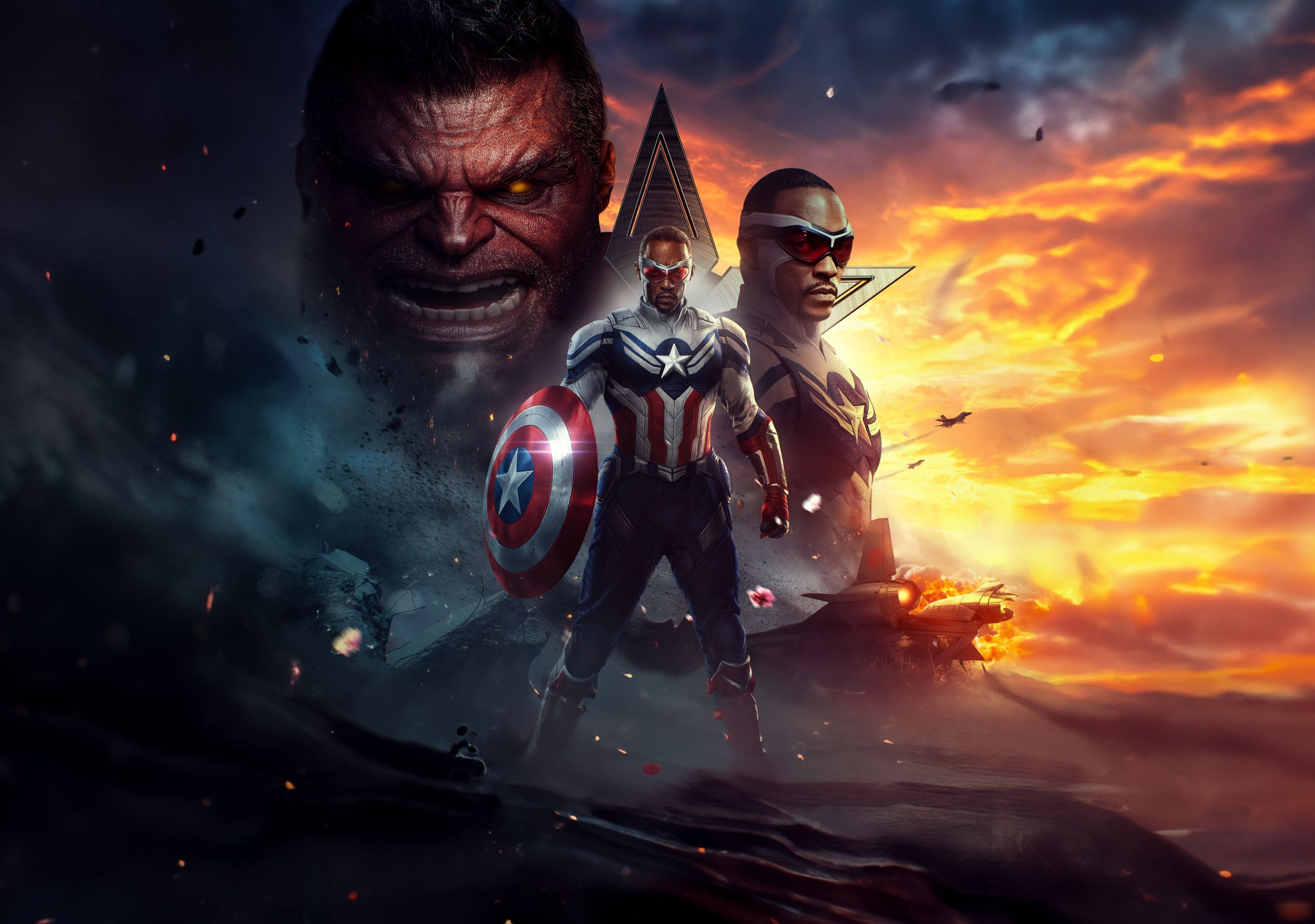 2670x1878 Avengers World Wallpaper Captain America: Brave New World Wallpaper 4K, Fan Art, 2024 Movies