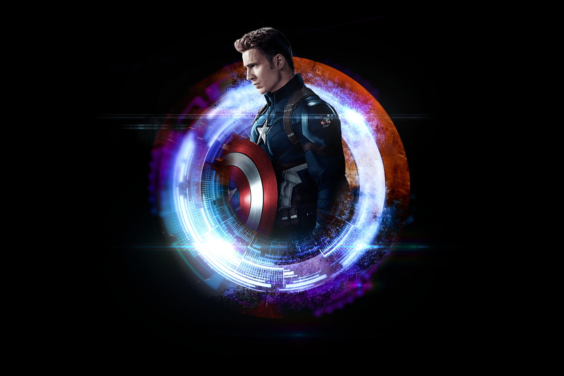1920x1280 Captain America's Endgame character poster (By Me)