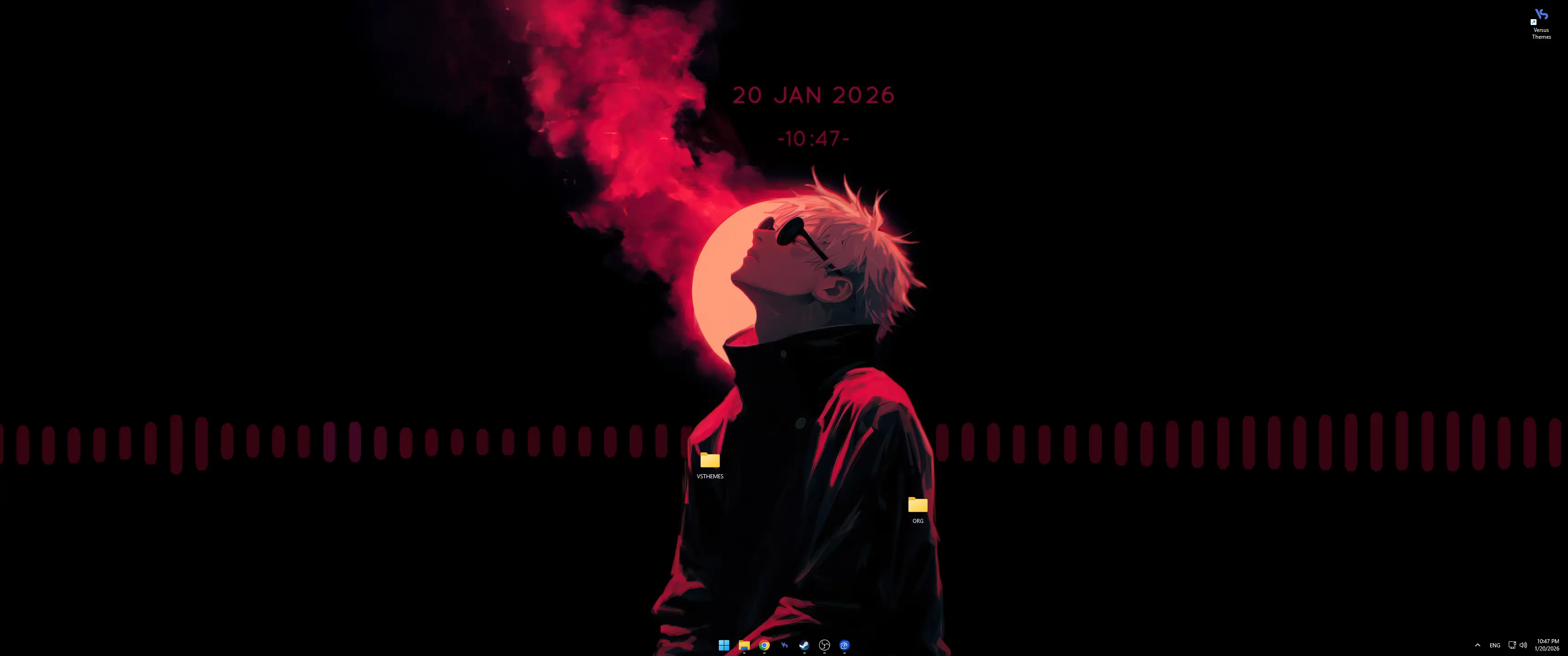 3440x1440 Live wallpaper Satoru Gojo (Crimson Eclipse) download on