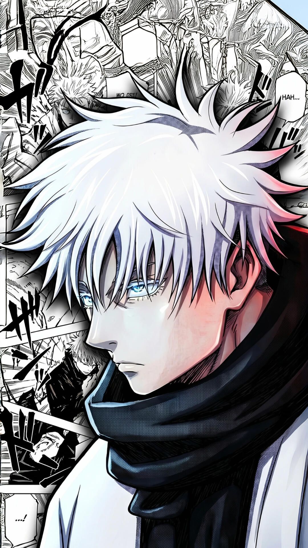 1080x1920 Satoru Gojo Manga Panel Wallpaper