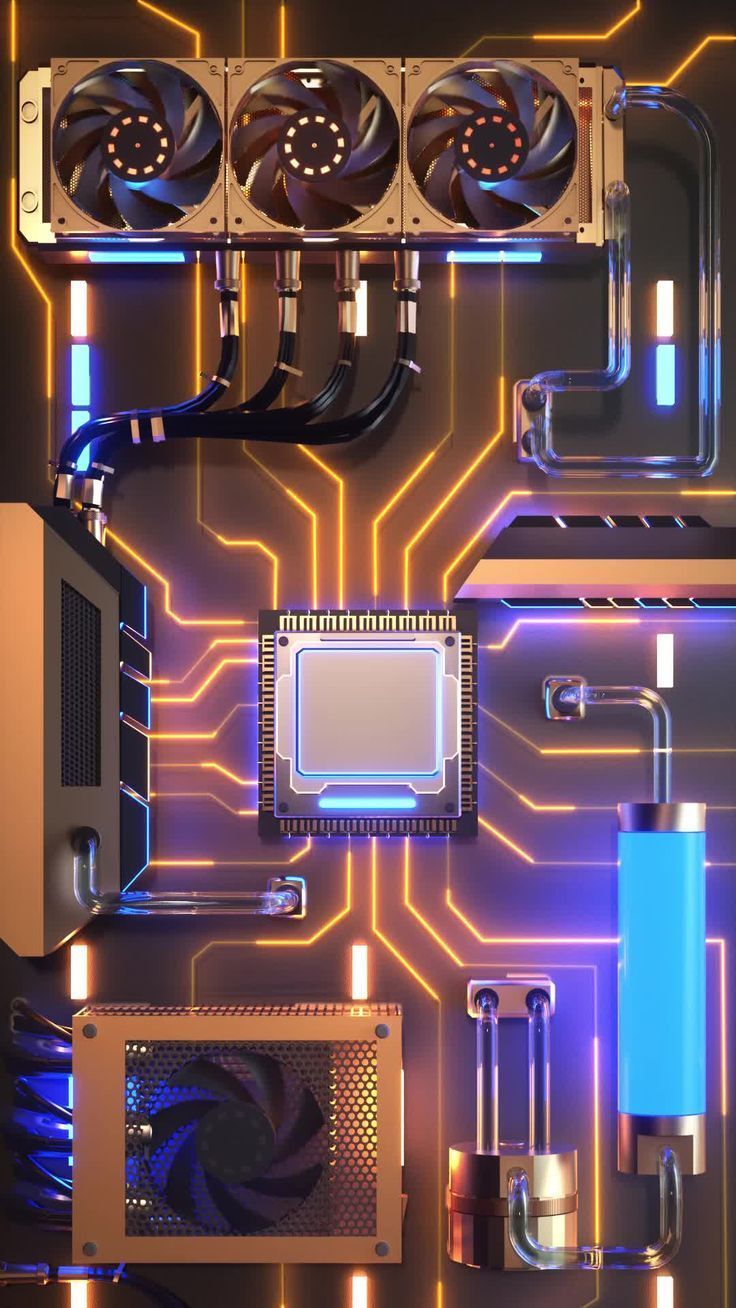 736x1308 Inside the Computer Motherboard. Jaringan dasar, Tipografi 3D, Kertas dinding lucu