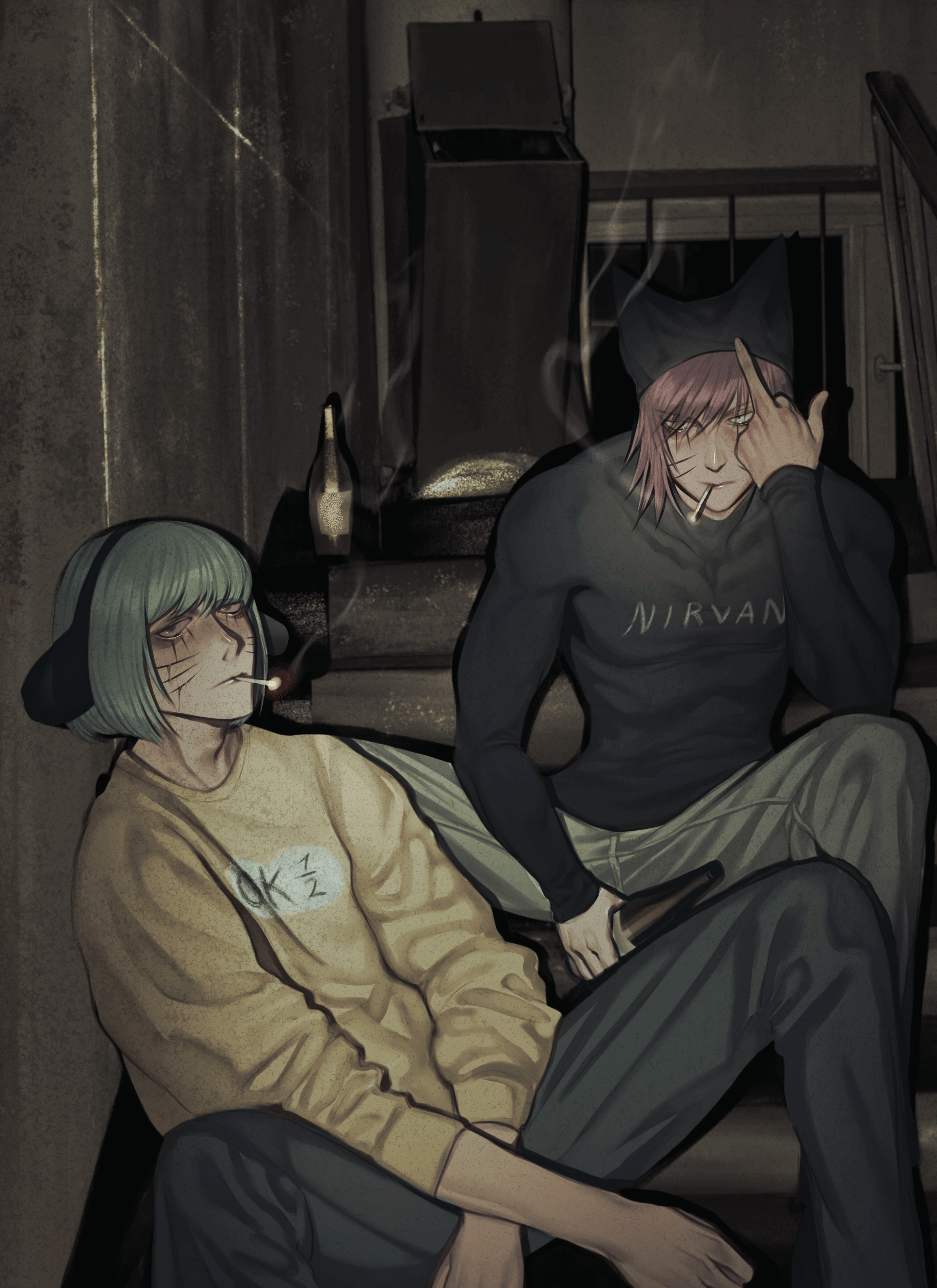 2457x3377 Hiyaa, I wanted to show a fewmy latest ranfren art