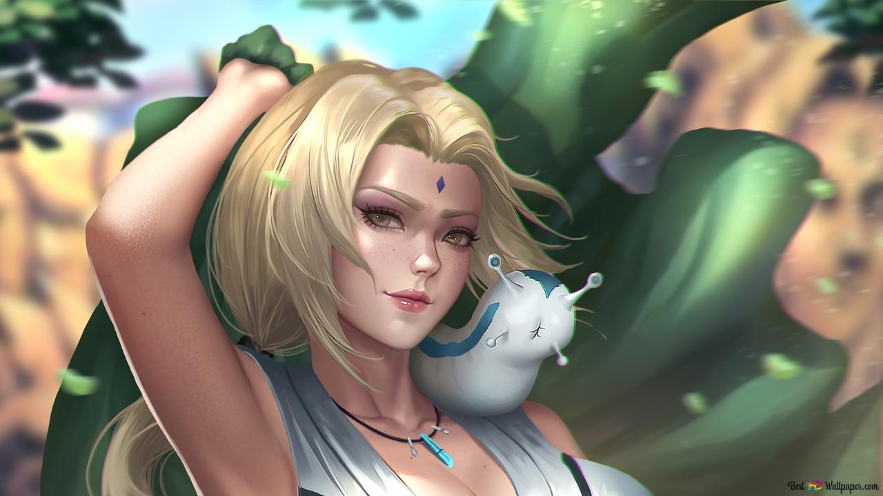 1280x720 Hot fifth hokage Tsunade 2K wallpaper download