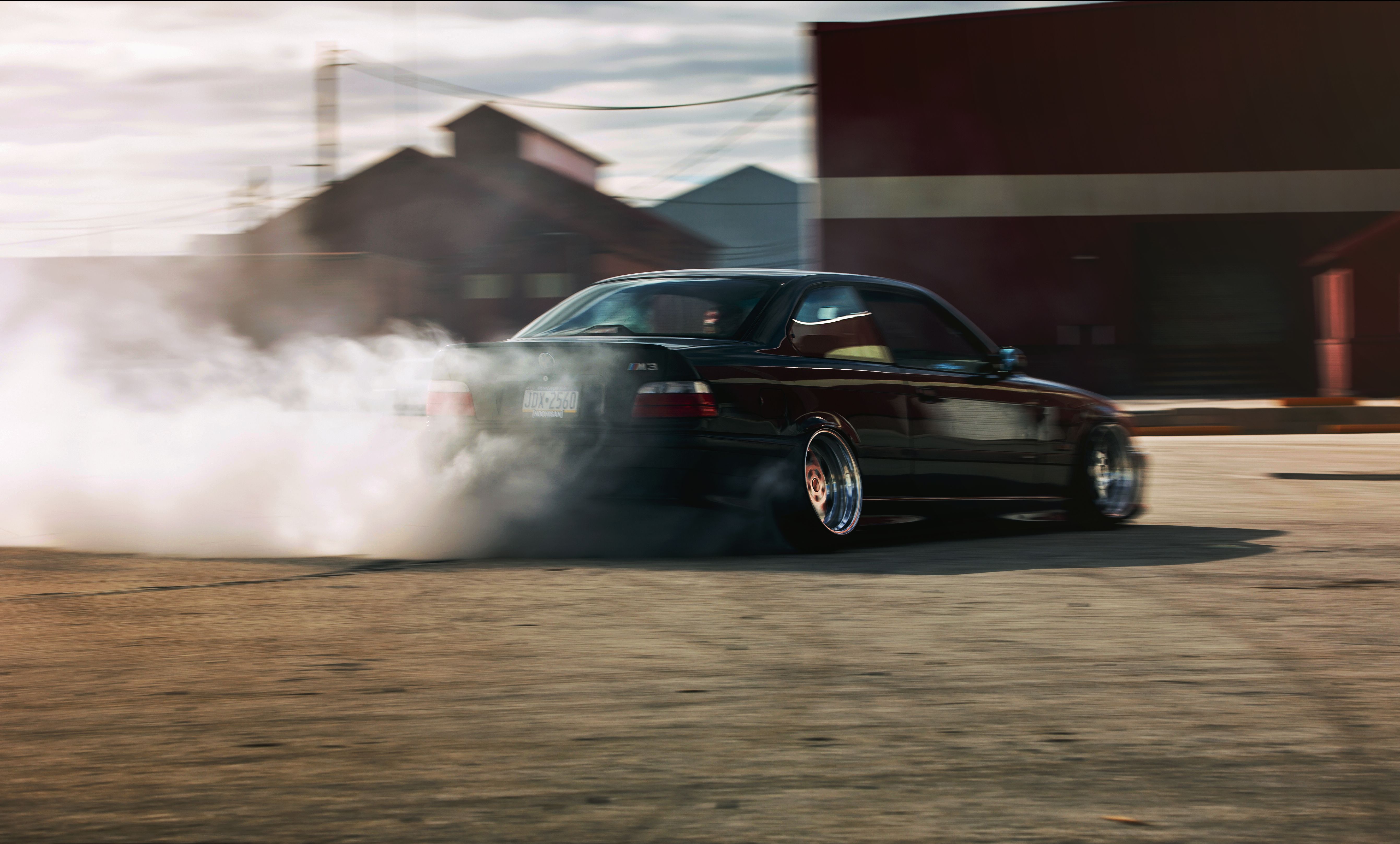5363x3233 Desktop Dark BMW Drift Wallpaper