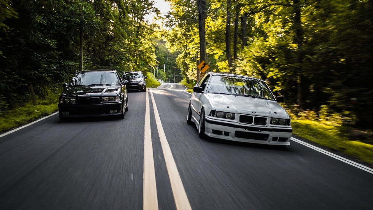 1280x720 Backroad Drifting. Testing out the E36 Drift Car!