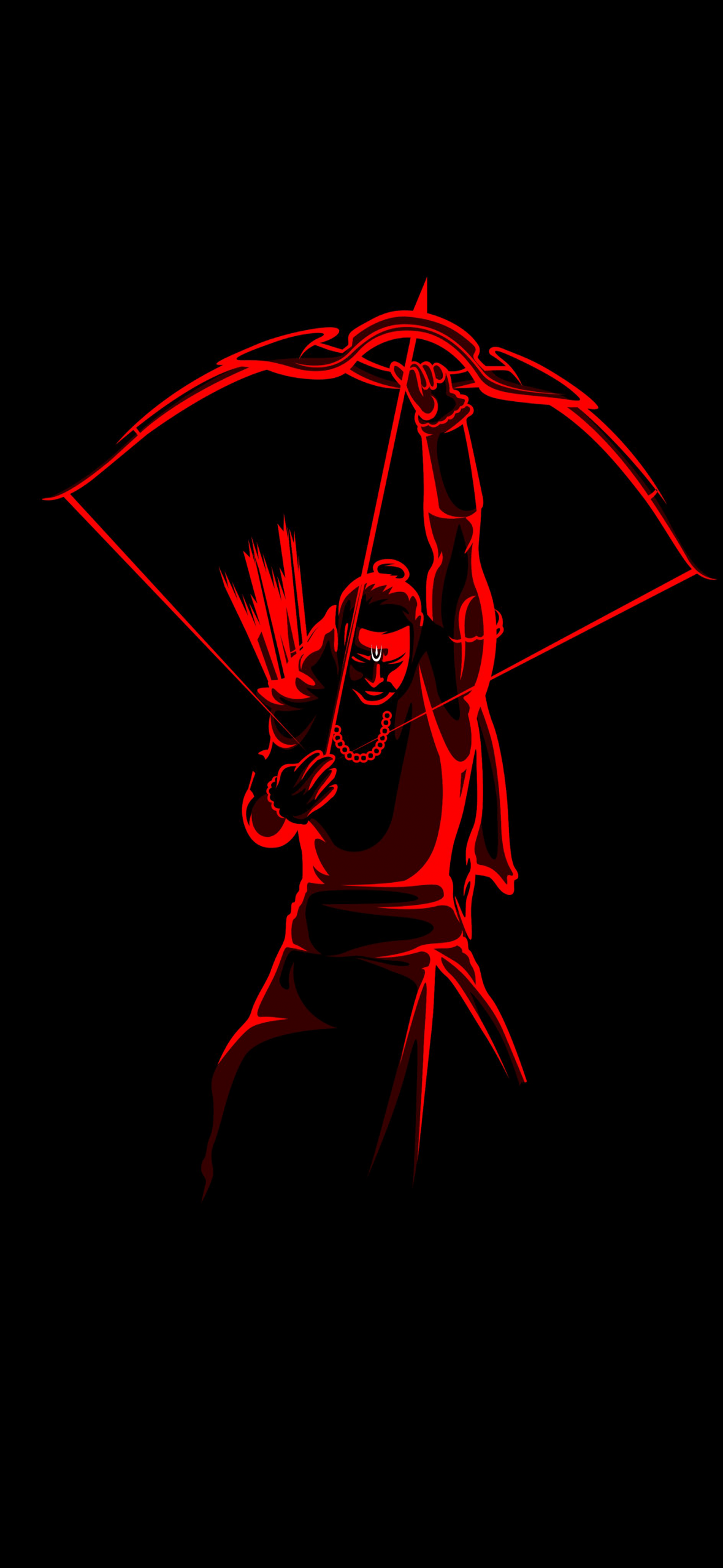1179x2556 Lord Ram Wallpaper