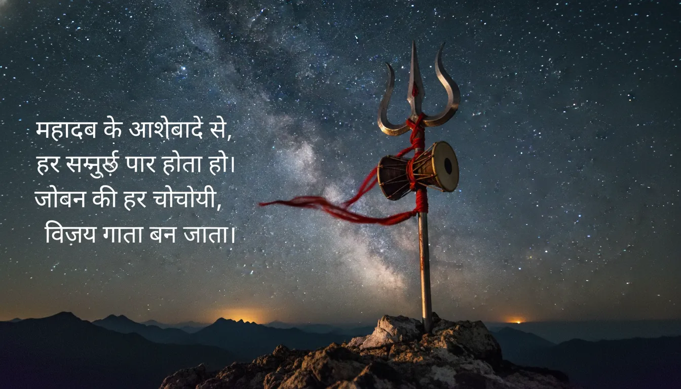 1344x768 Best Mahadev Photo Shayari HD Free Download (2026)