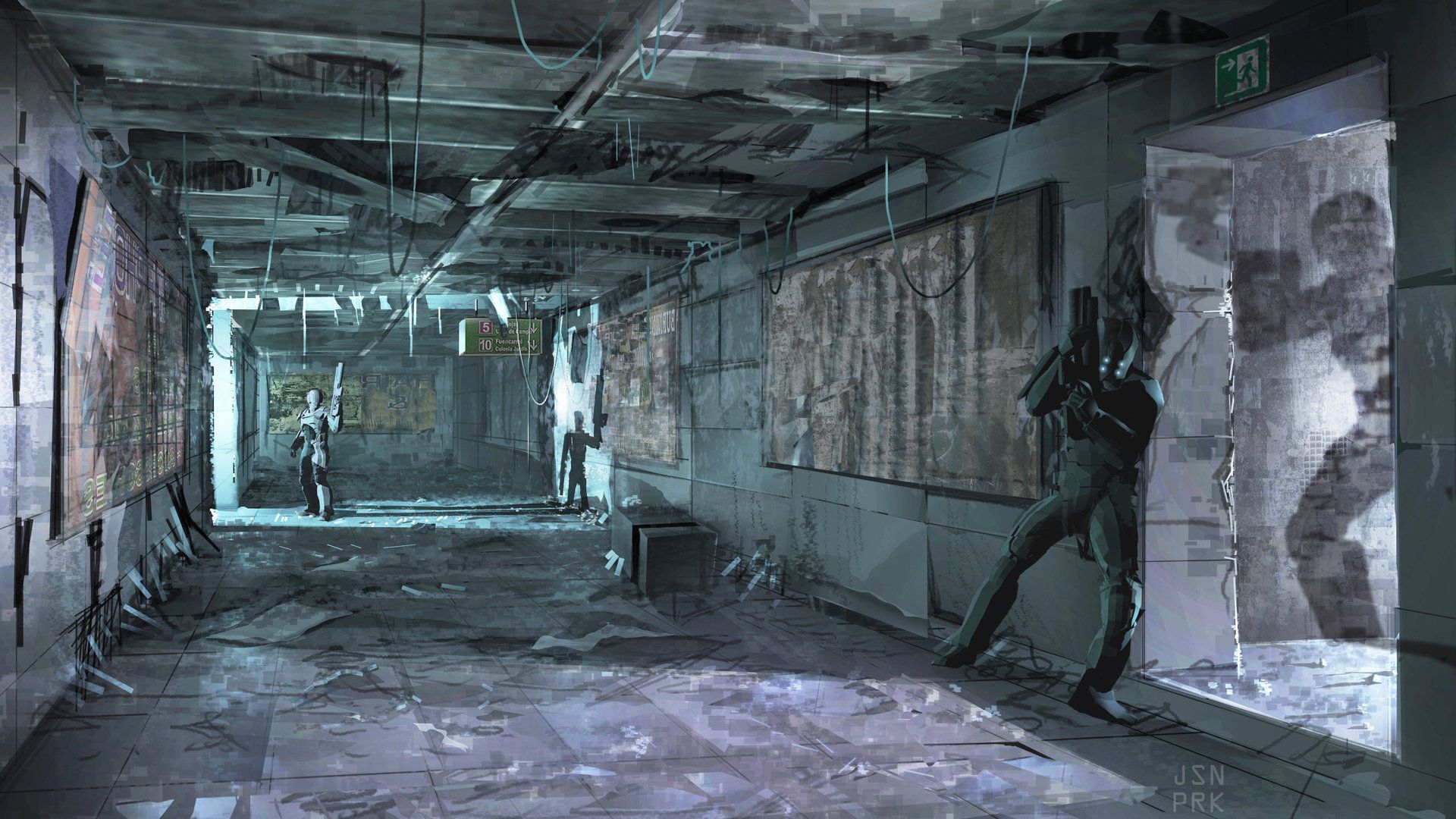 1920x1080 jason park CQB encounter. subway ruins