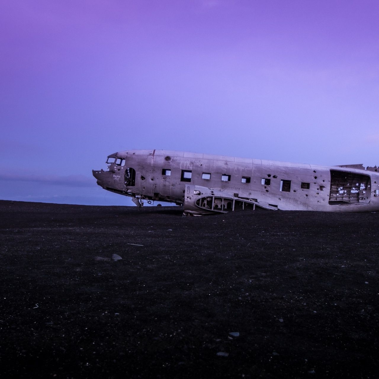 1280x1280 Crashed Airplane Wallpaper 4K, Douglas DC- Wrecked, Abandoned